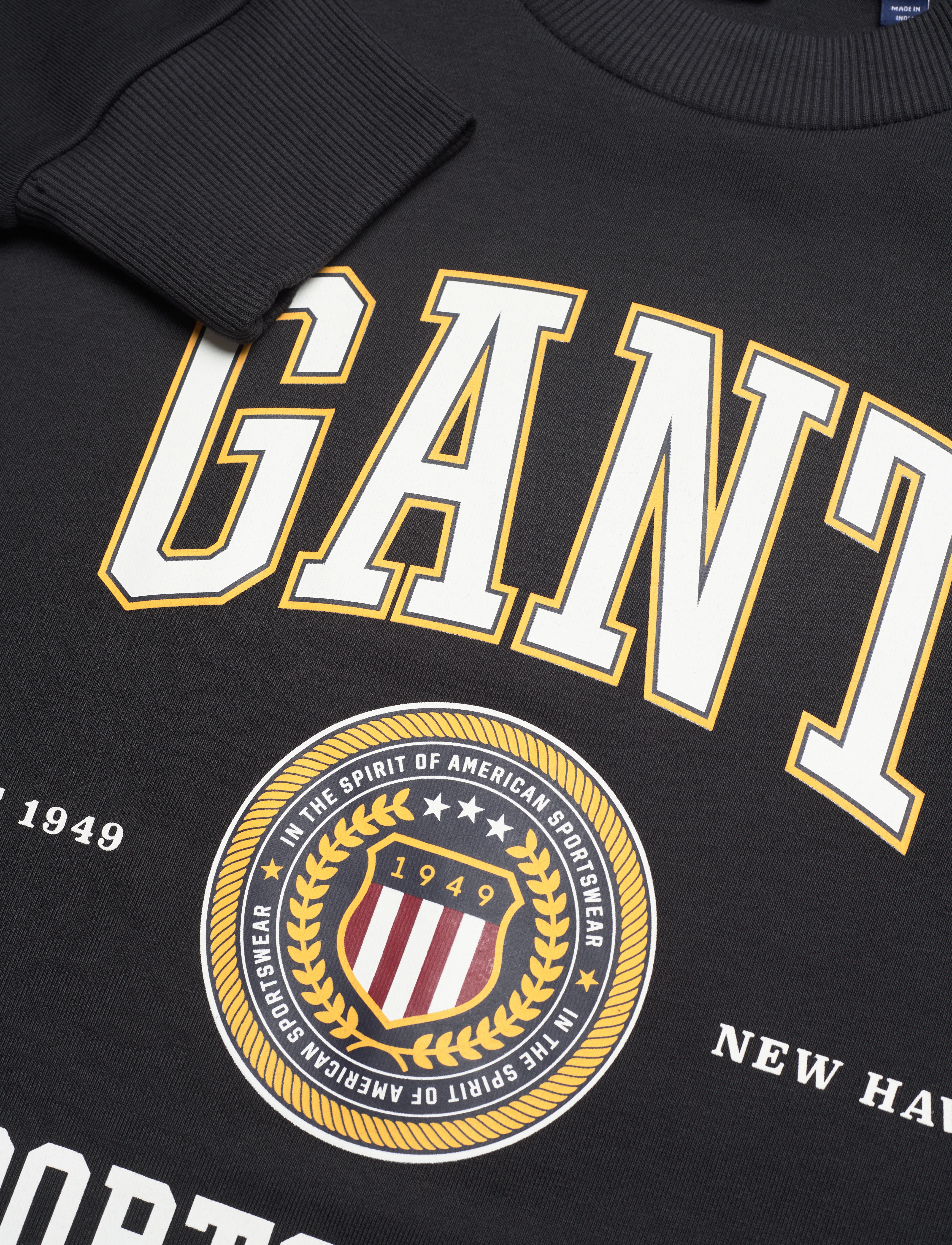 GANT - D1. GANT CREST SHIELD CNECK SWEAT - black - 3