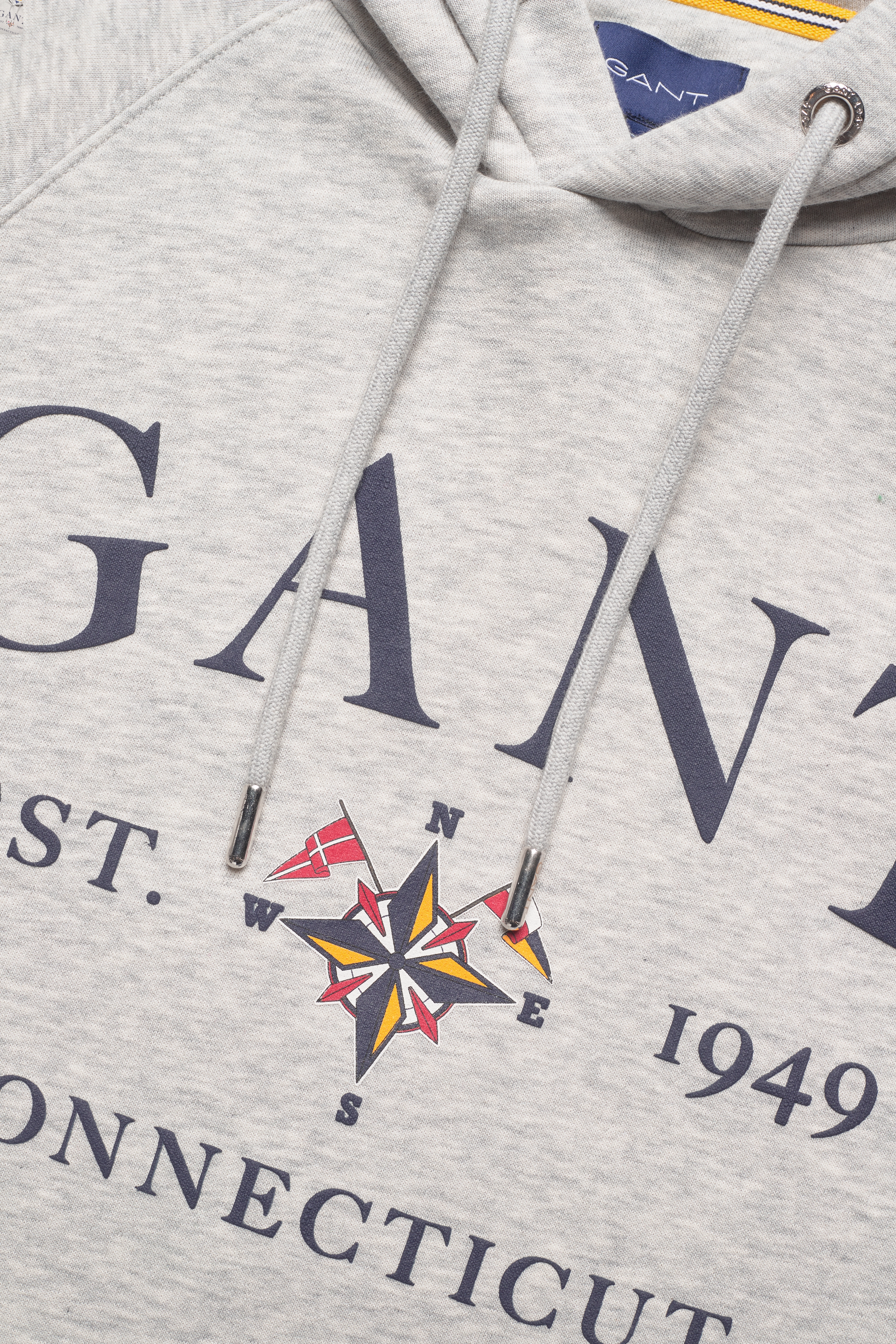 GANT - D1. GANT SAILING SWEAT HOODIE - light grey melange - 2