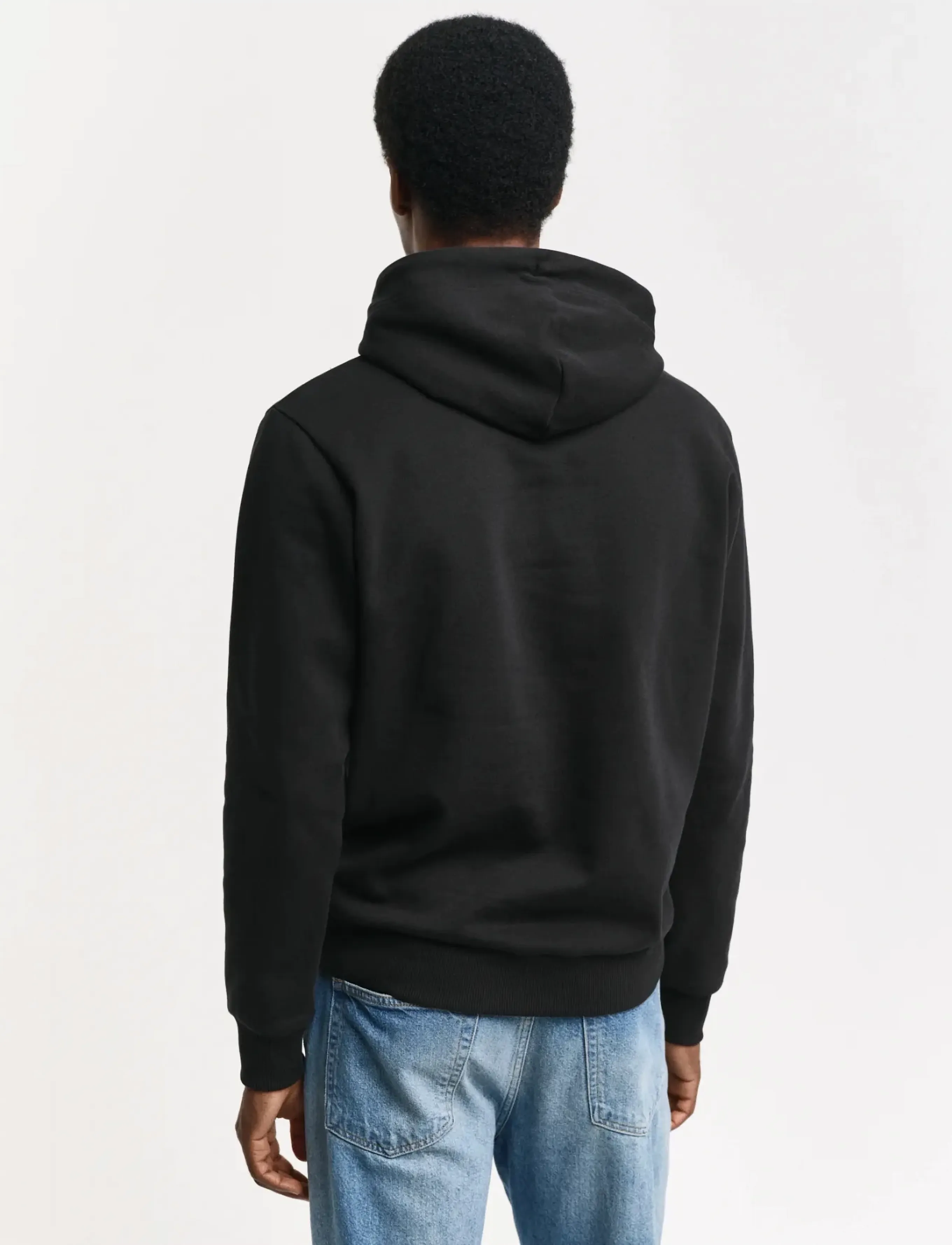 Gant - REG TONAL SHIELD HOODIE - kapuutsiga dressipluusid - black - 3