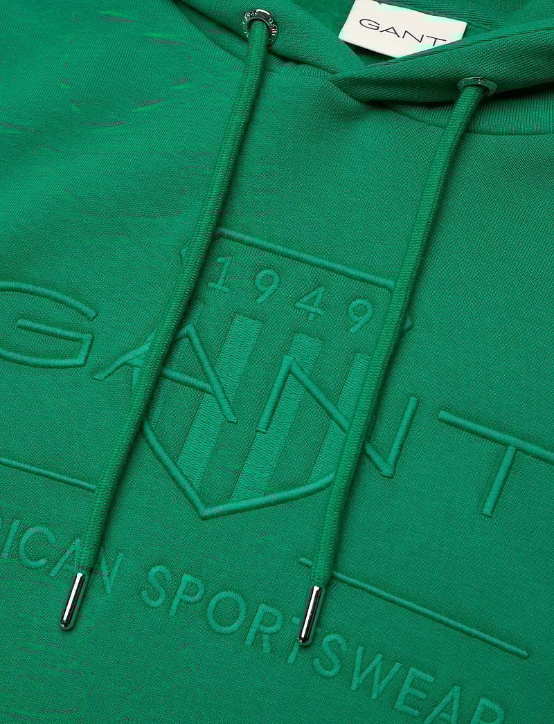 GANT - REG TONAL SHIELD HOODIE - hoodies - deep green - 2