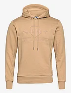 REG TONAL SHIELD HOODIE - HAZELWOOD BEIGE