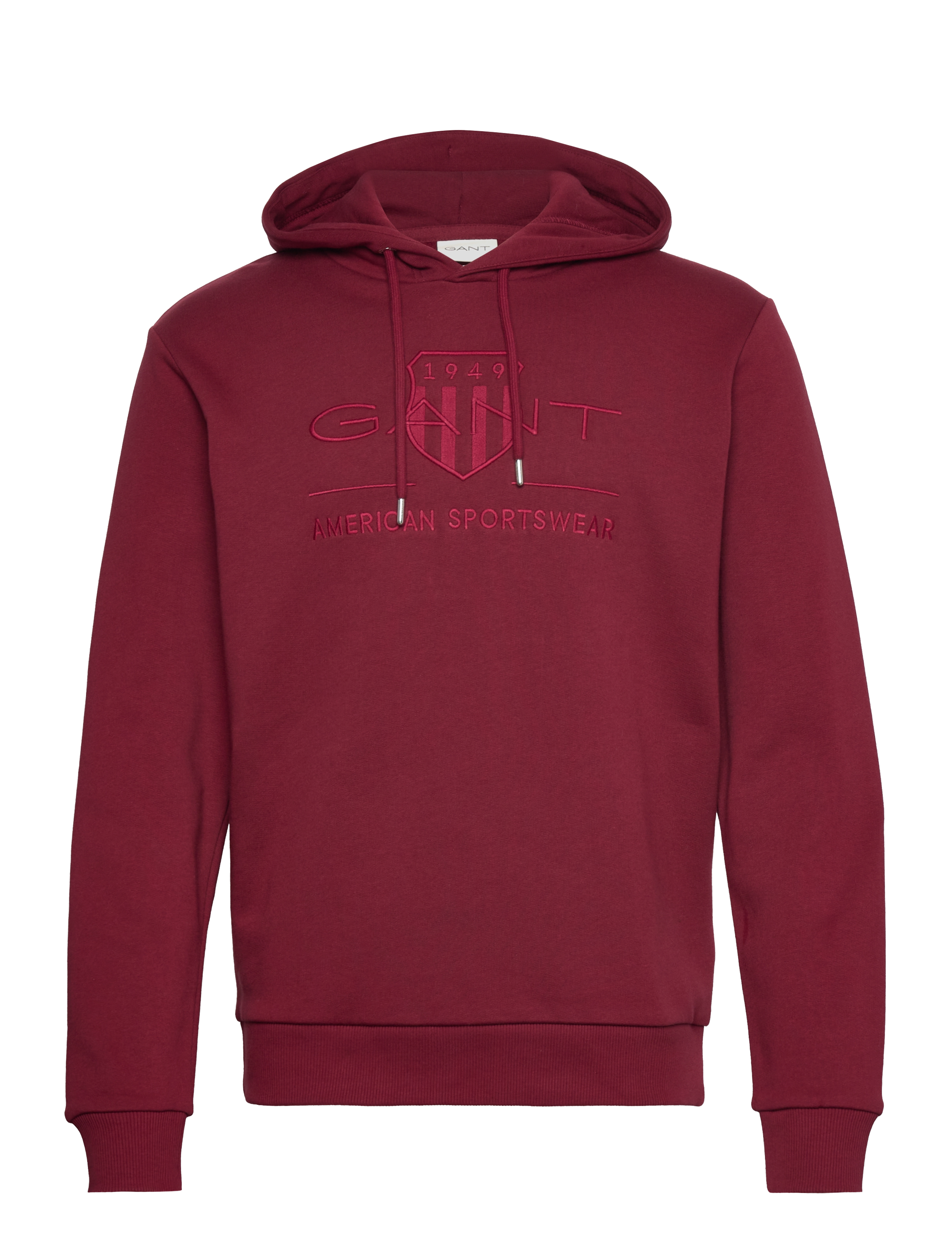 Gant - REG TONAL SHIELD HOODIE - hoodies - plumped red - 1