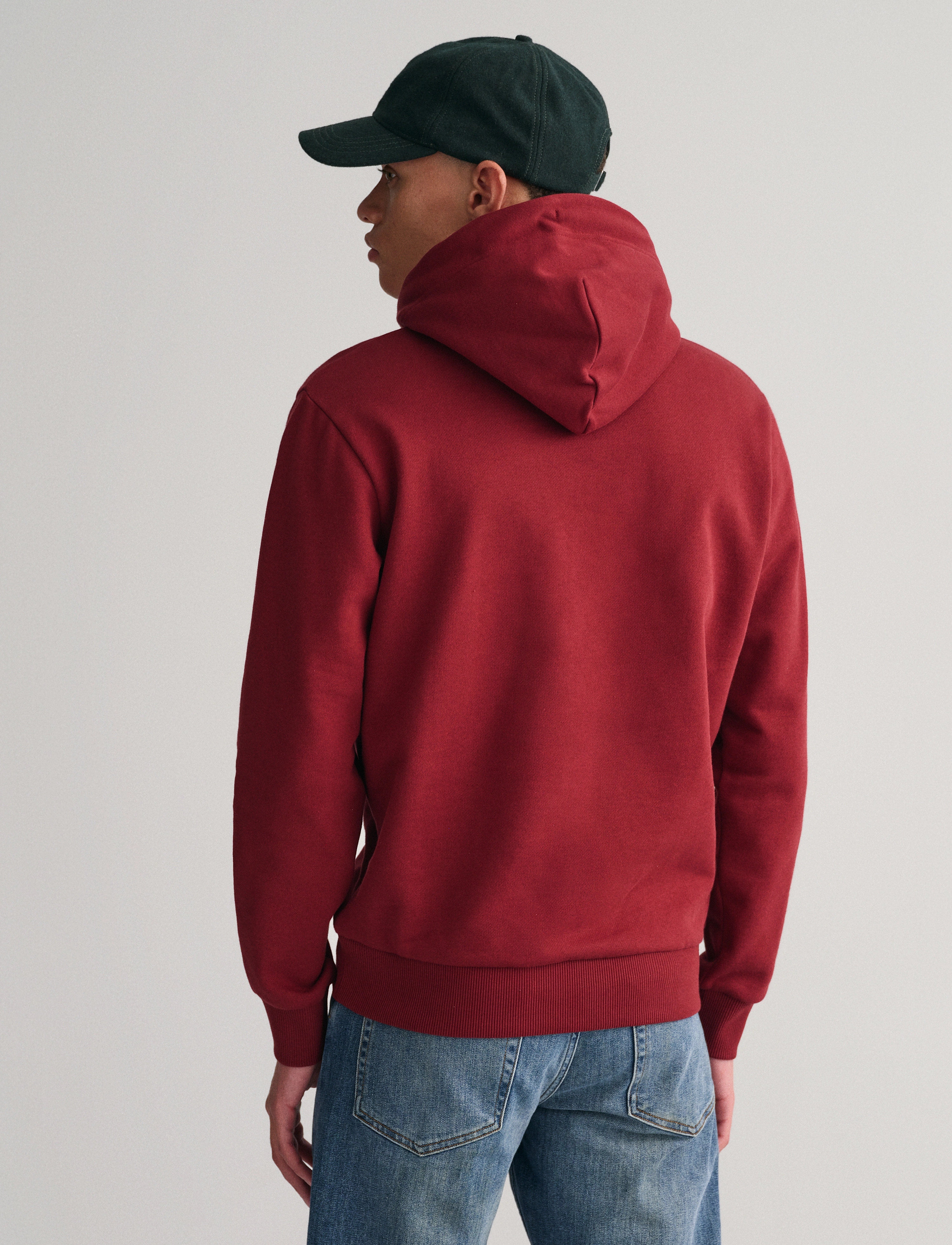 Gant - REG TONAL SHIELD HOODIE - hoodies - plumped red - 3