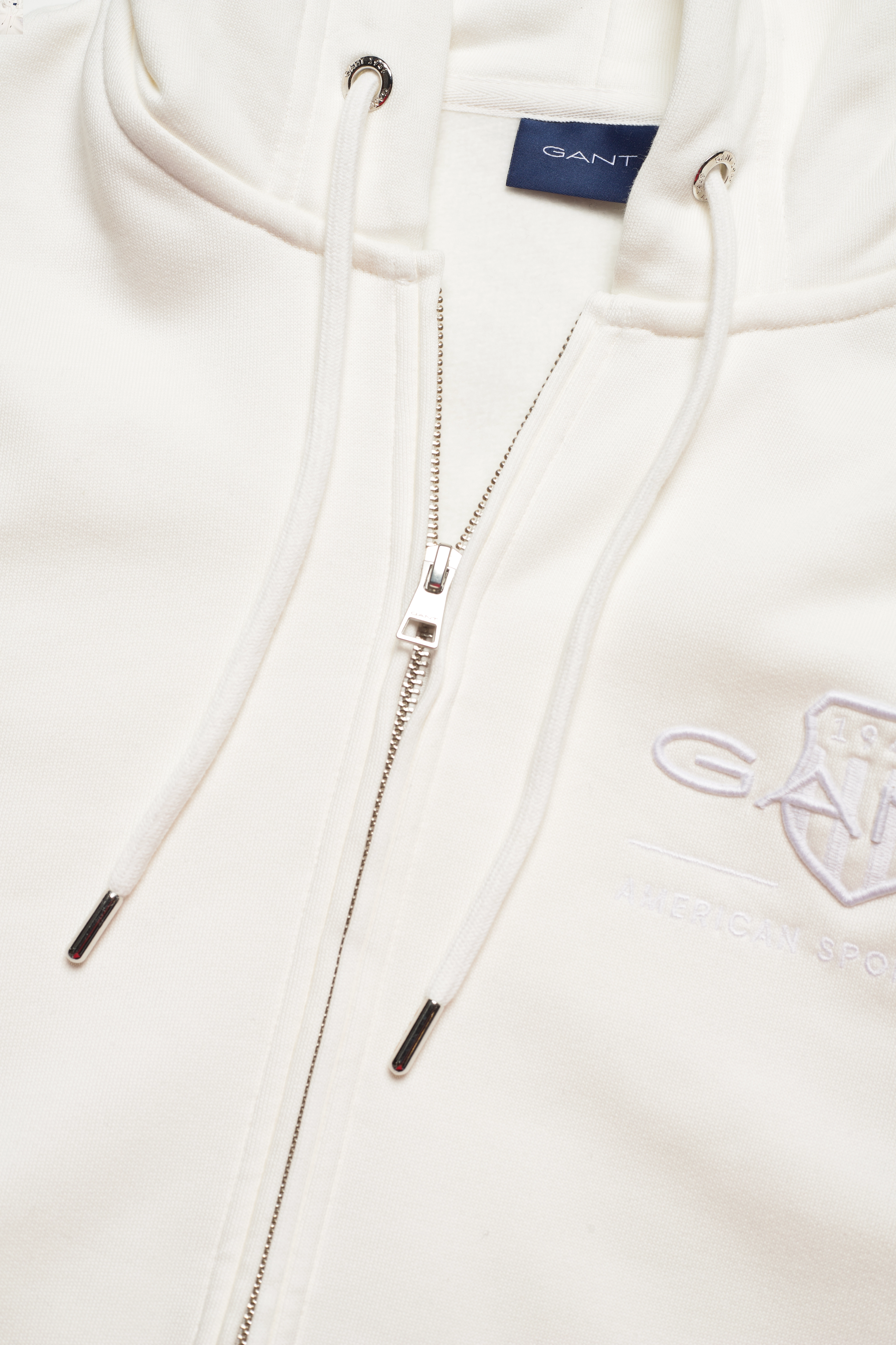 GANT - REG TONAL SHIELD FULL ZIP HOODIE - eggshell - 2