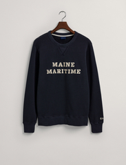 GANT - D2. MARITIME C-NECK - sweatshirts - evening blue - 3