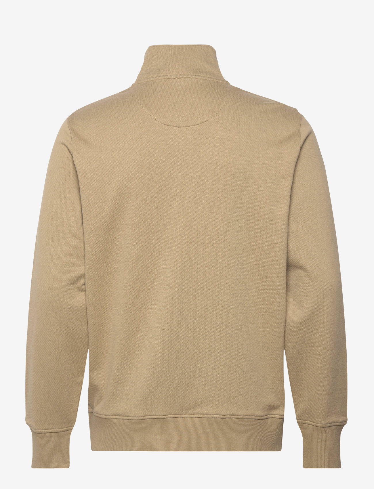 GANT - LOGO SCRIPT JERSEY HALFZIP - dried khaki - 1