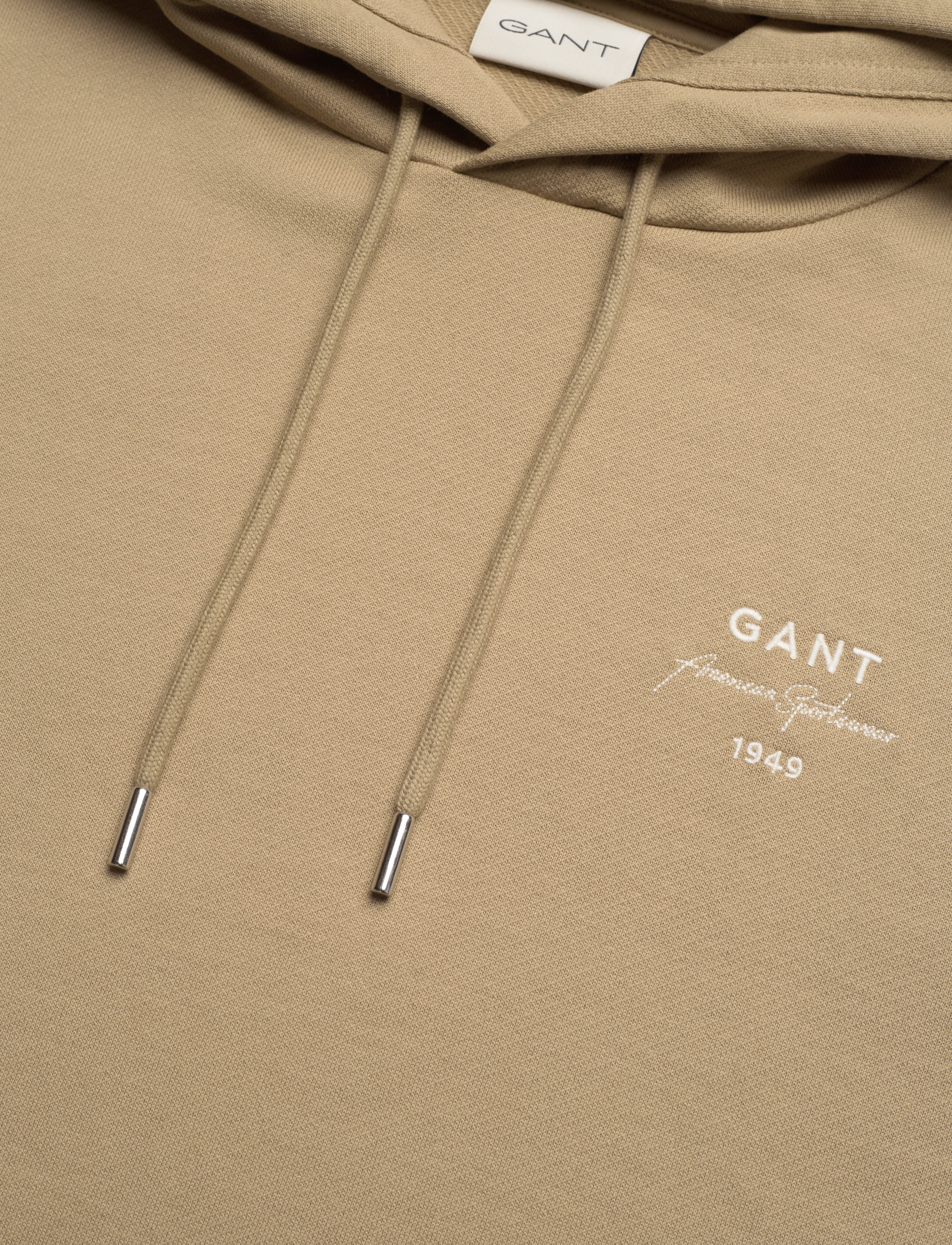 GANT - LOGO SCRIPT HOODIE - dried khaki - 2