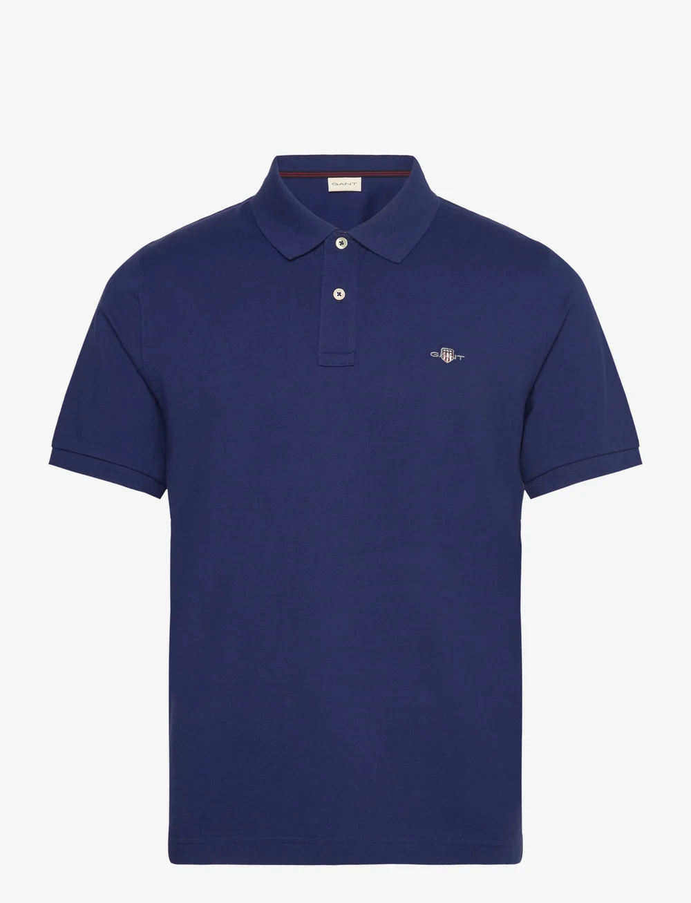 GANT - SHIELD LOGO SS PIQUE - kurzärmelig - rich navy - 0