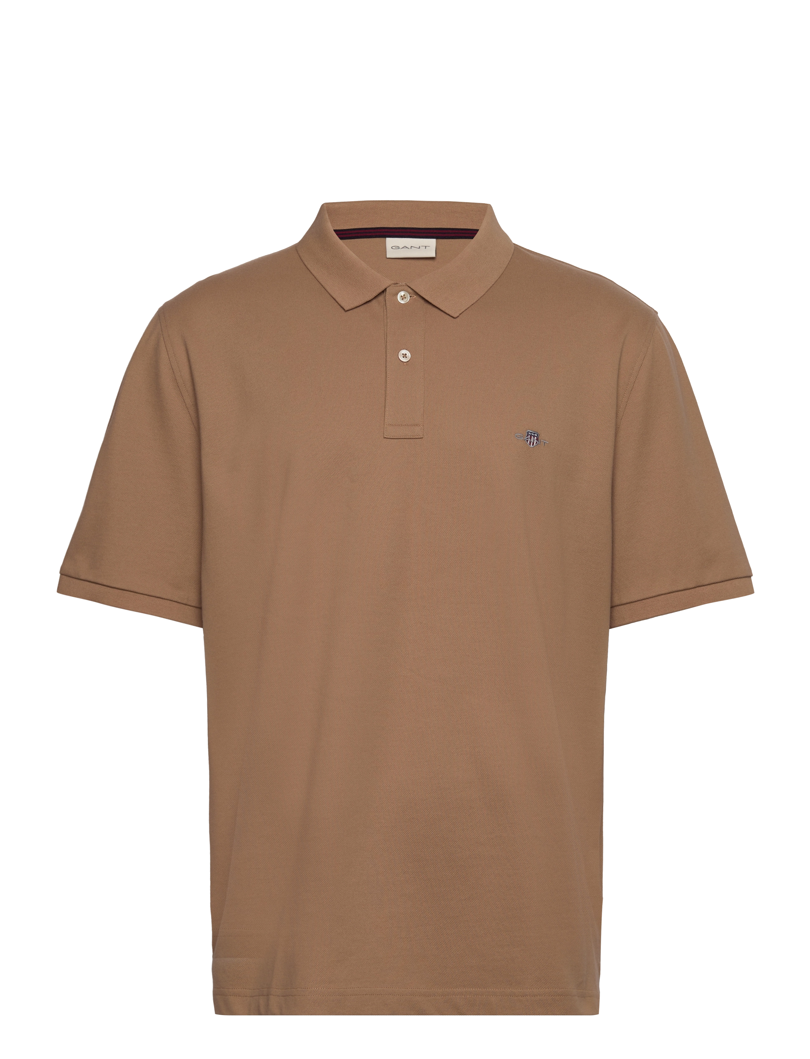 SHIELD LOGO SS PIQUE - WARM KHAKI