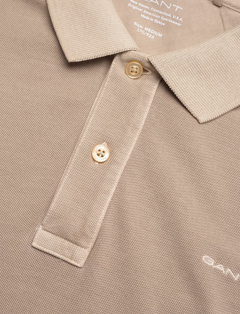 GANT - SUNFADED PIQUE SS RUGGER - kortærmede poloer - concrete beige - 2