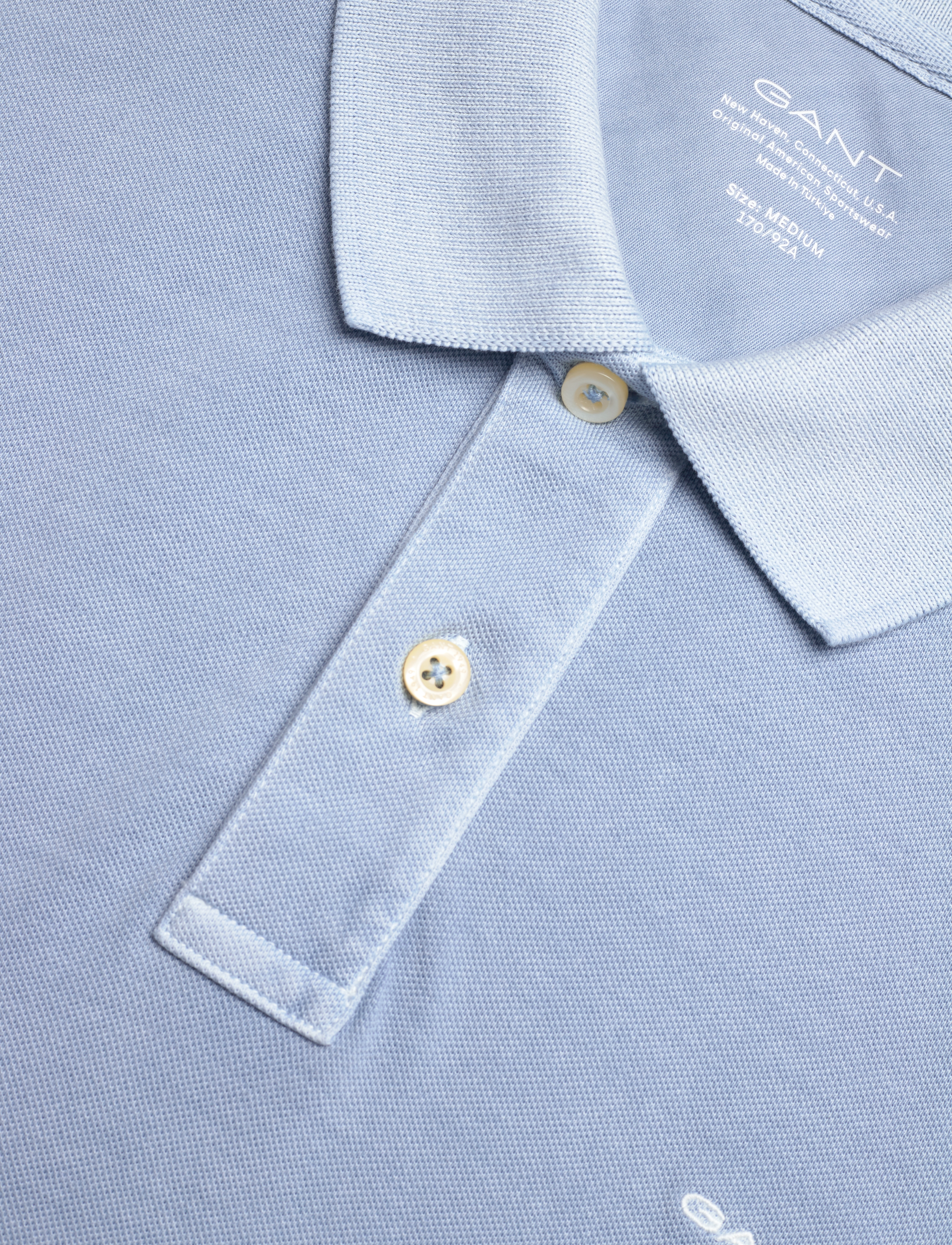 Gant - SUNFADED PIQUE SS RUGGER - kortærmede poloer - dove blue - 2