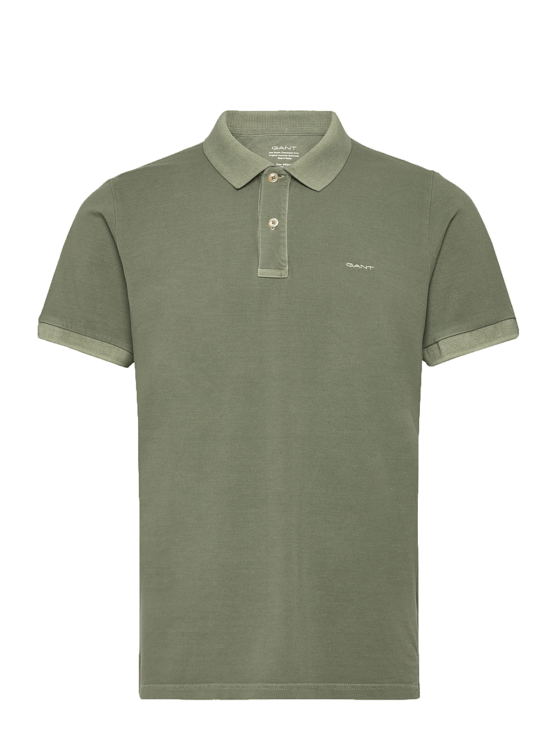 GANT - SUNFADED PIQUE SS RUGGER - kurzärmelig - kalamata green - 0