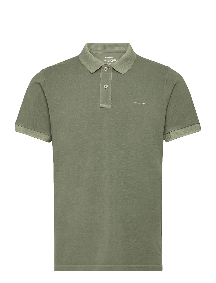 Gant - SUNFADED PIQUE SS RUGGER - kurzärmelig - kalamata green - 0