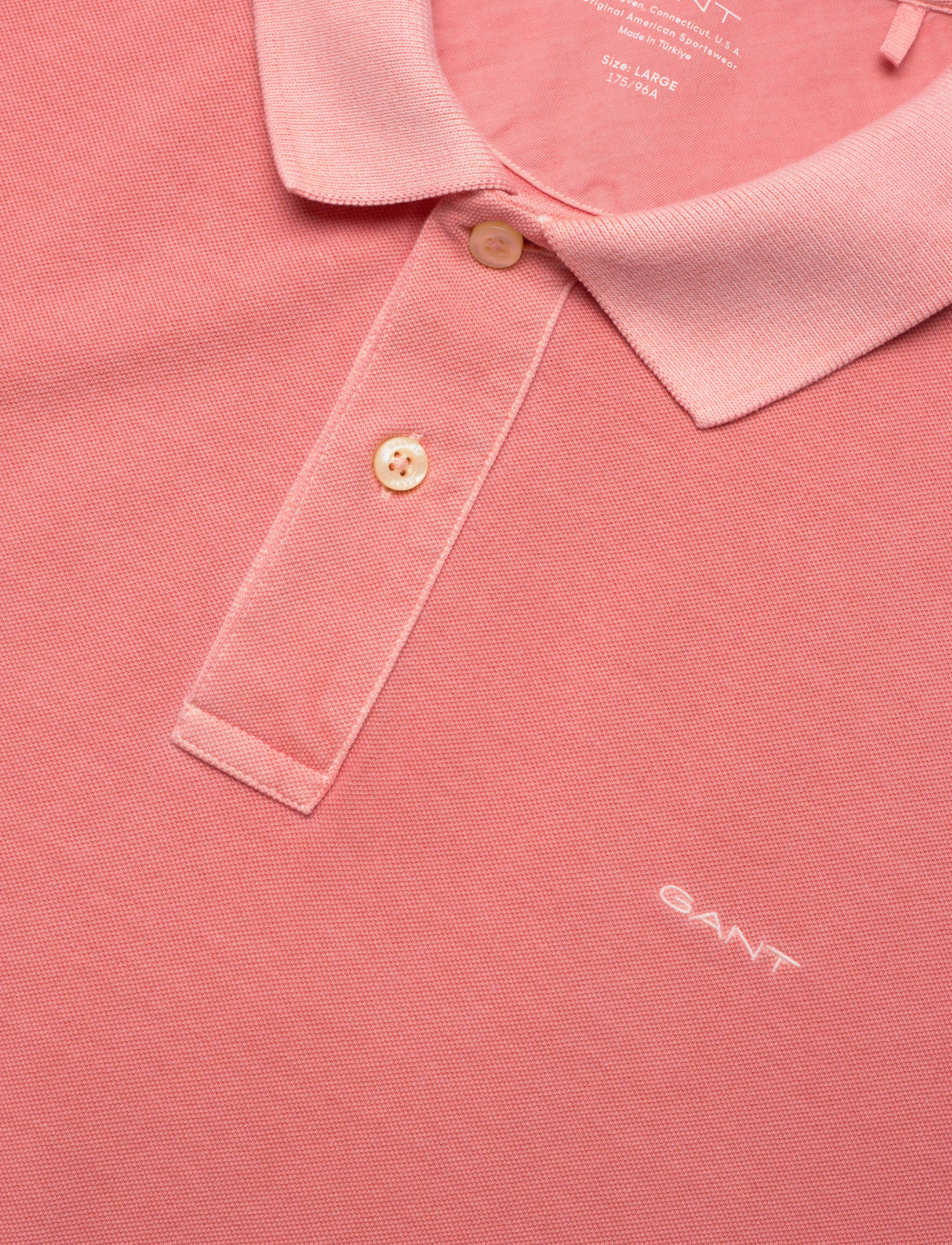 Gant - SUNFADED PIQUE SS RUGGER - kortærmede poloer - peachy pink - 2