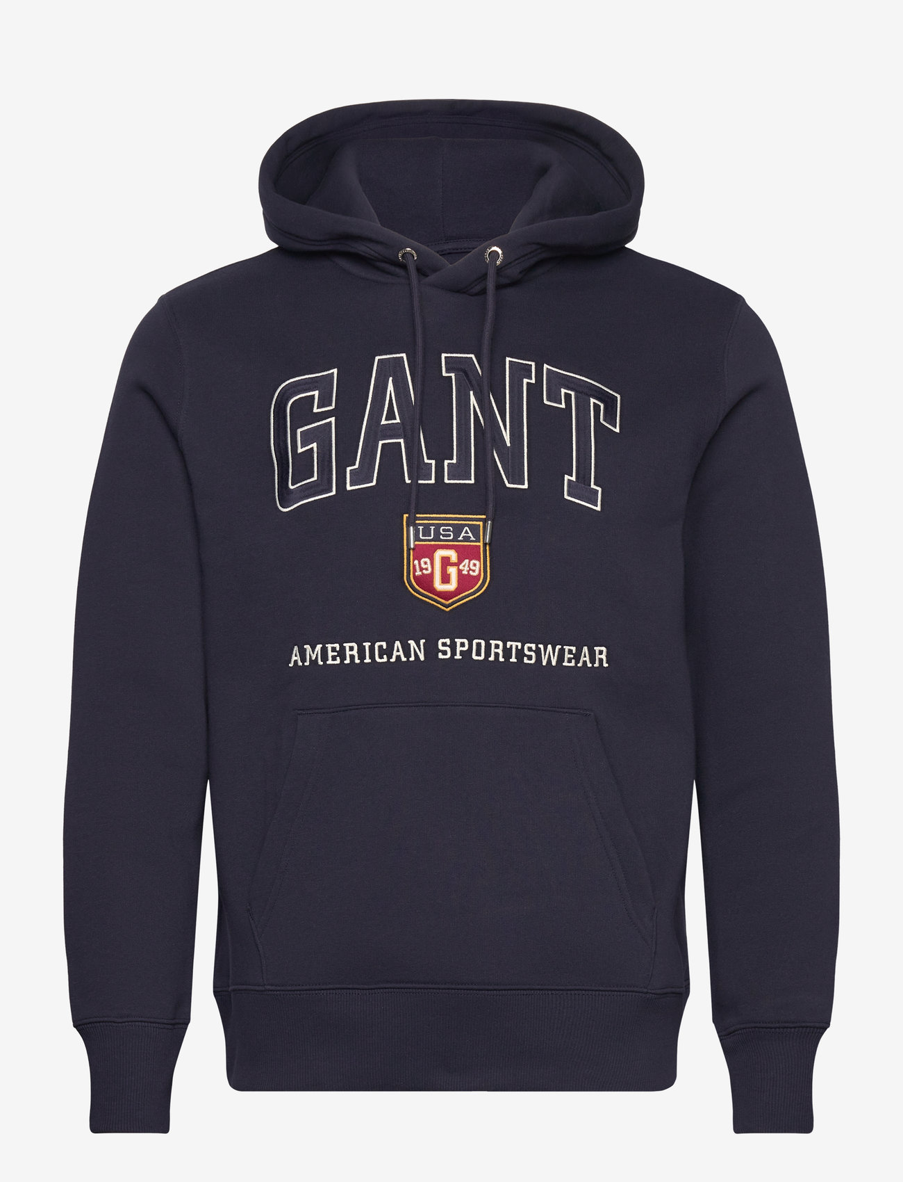 GANT - GRAPHIC HOODIE - hoodies - evening blue - 0