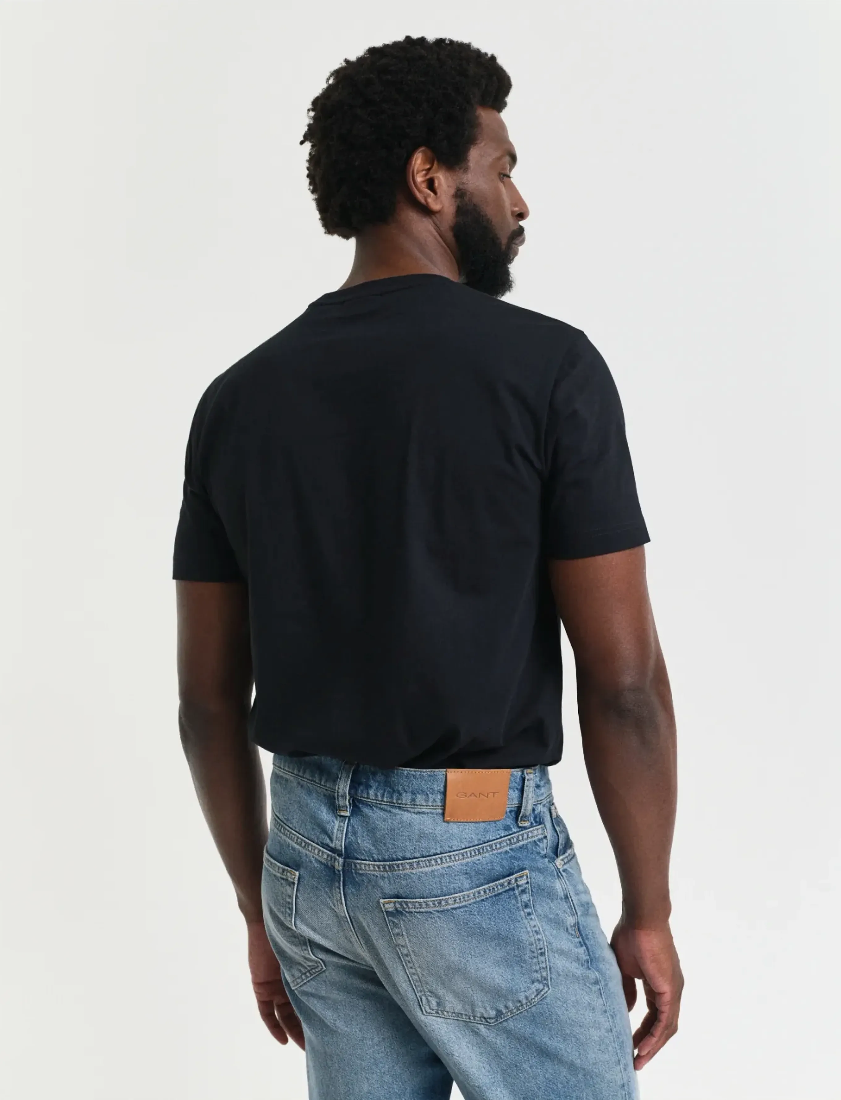 Gant - PRINTED GRAPHIC SS T-SHIRT - kortermede t-skjorter - black - 3