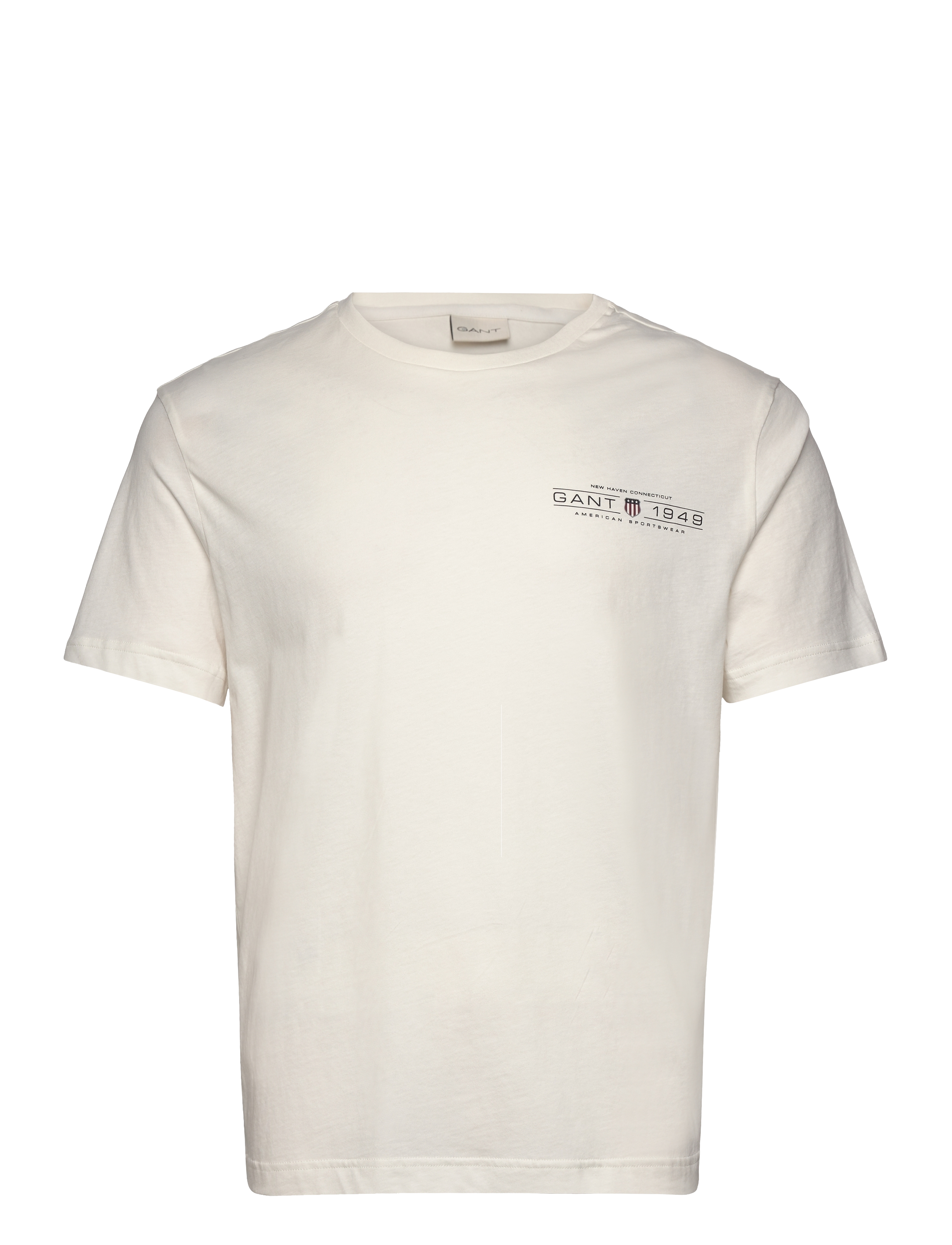 Gant PRINTED GRAPHIC SS T-SHIRT - Basic T-Shirts - EGGSHELL / cream