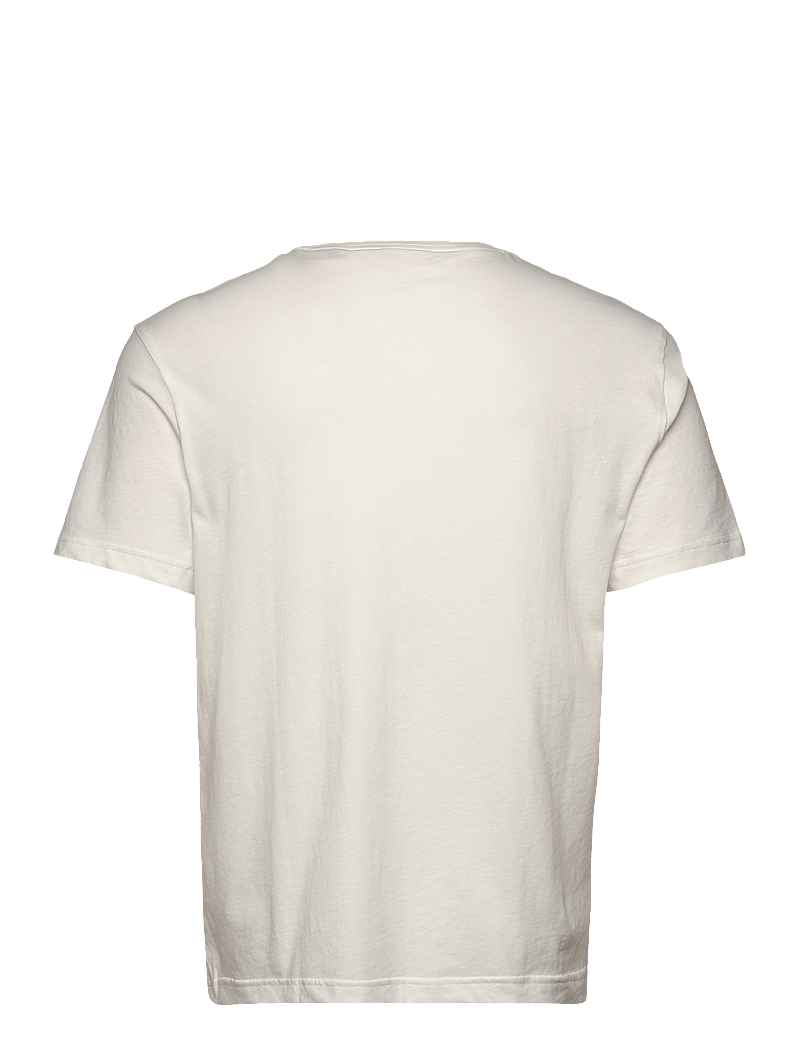 GANT - PRINTED GRAPHIC SS T-SHIRT - kortærmede t-shirts - eggshell - 1