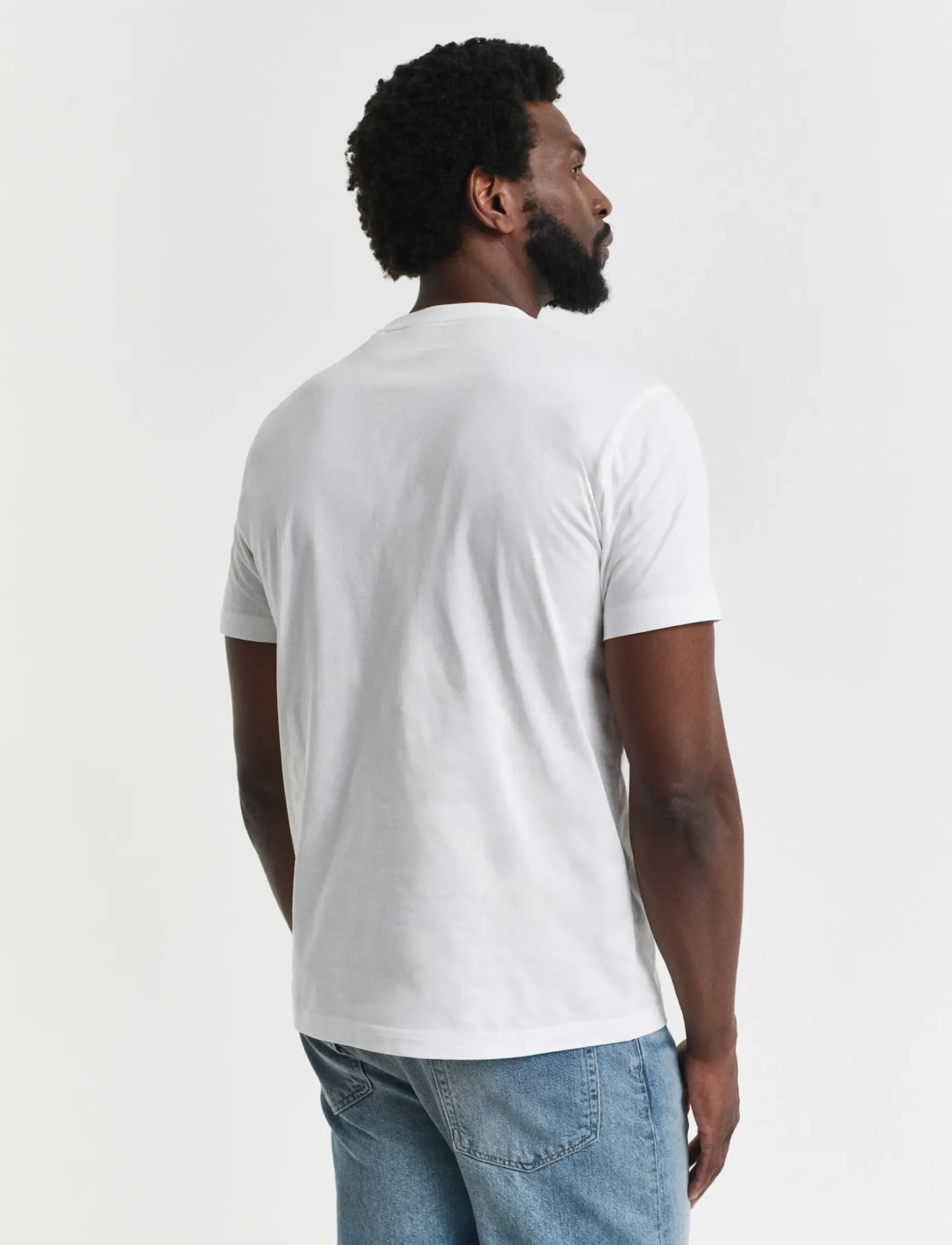 Gant - PRINTED GRAPHIC SS T-SHIRT - kortærmede t-shirts - eggshell - 3