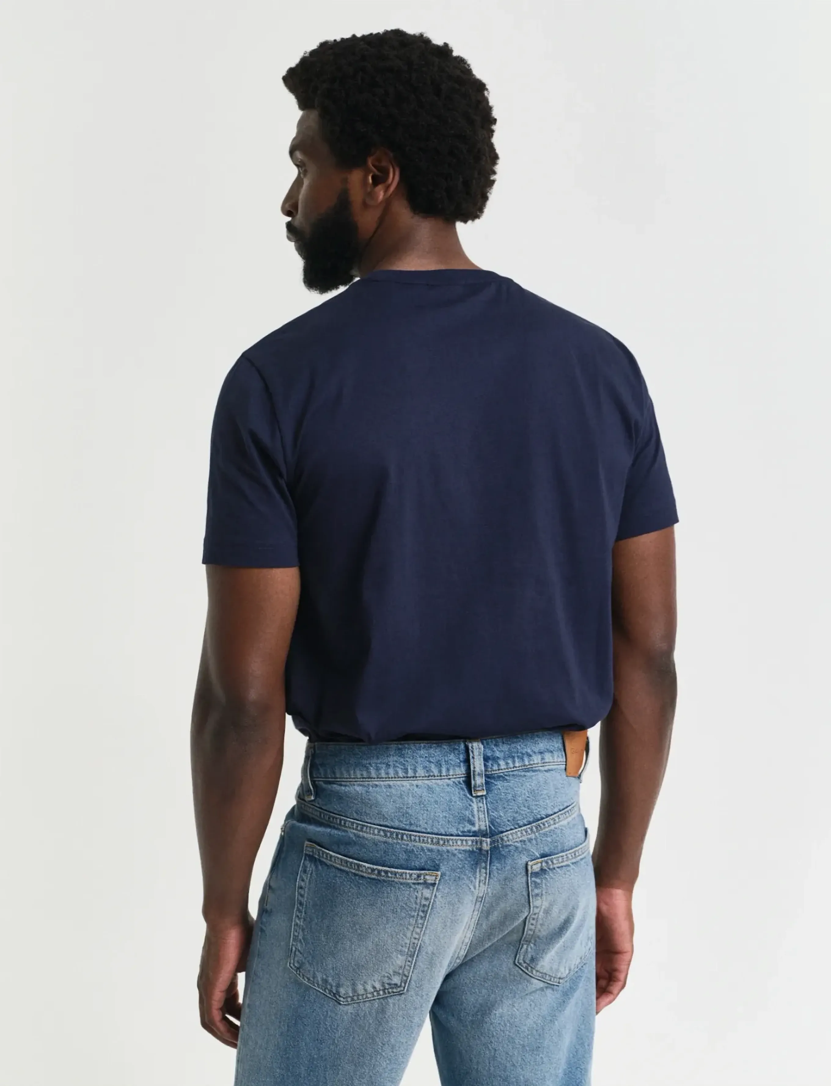 Gant - PRINTED GRAPHIC SS T-SHIRT - kortærmede t-shirts - evening blue - 3