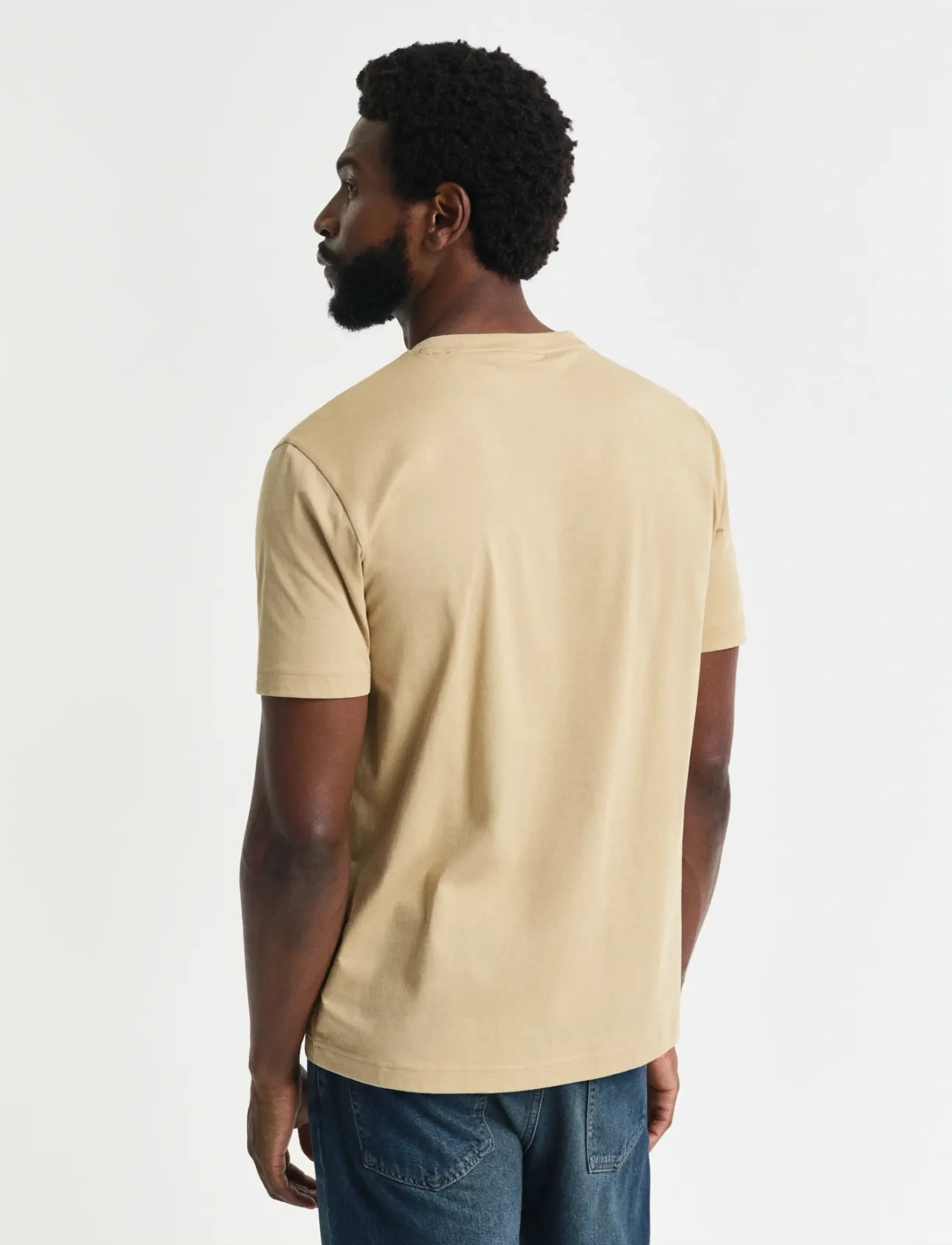 Gant - PRINTED GRAPHIC SS T-SHIRT - kurzärmelig - oak beige - 3