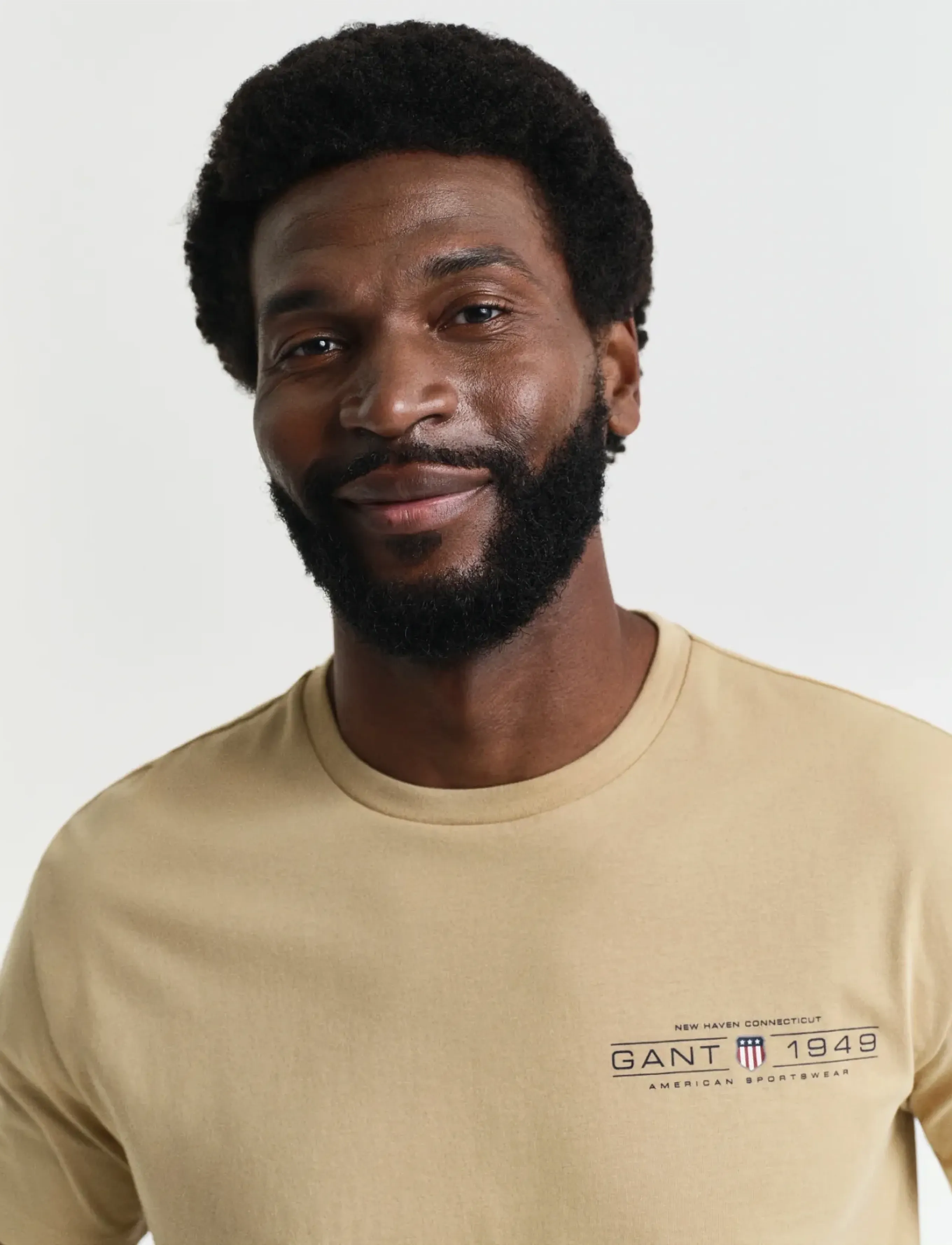 Gant - PRINTED GRAPHIC SS T-SHIRT - kurzärmelig - oak beige - 4