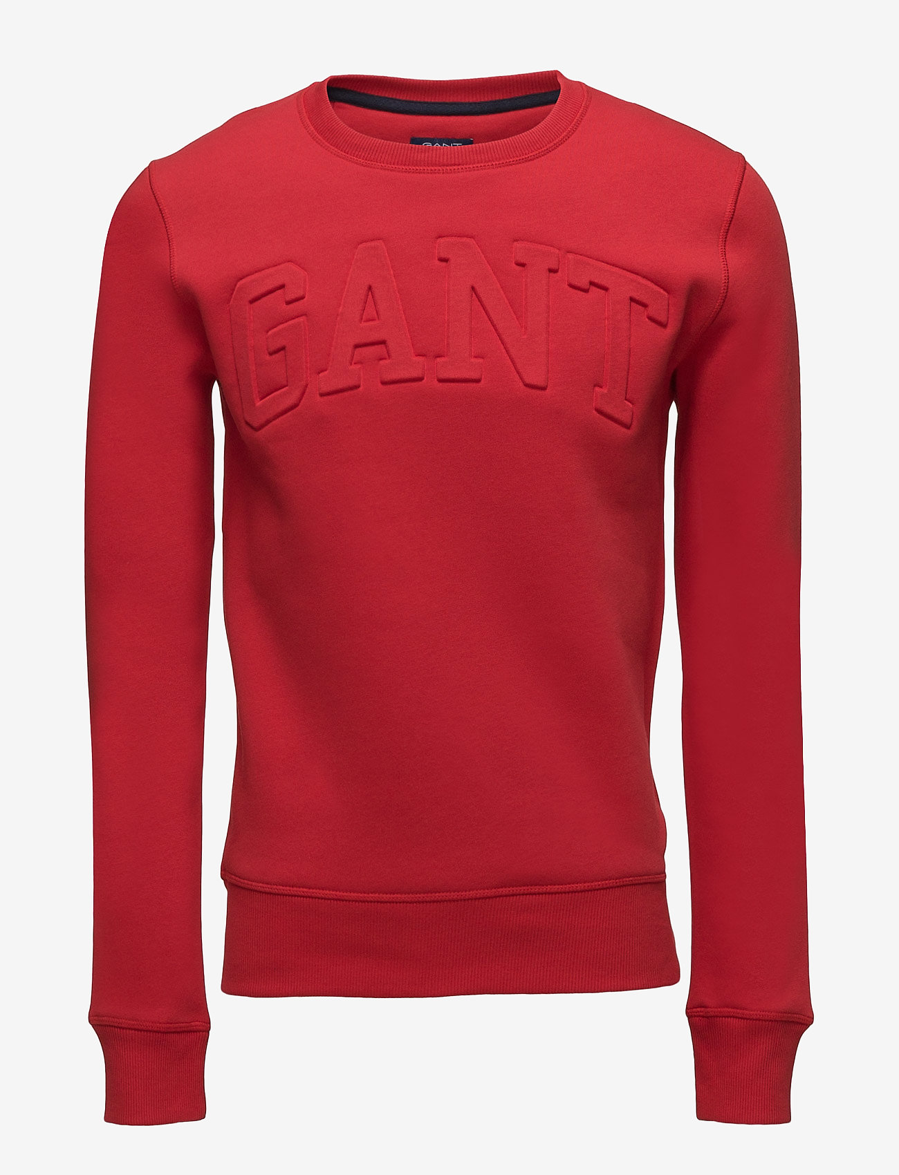 GANT - GANT EMBOSSED C-NECK SWEAT - bright red - 0