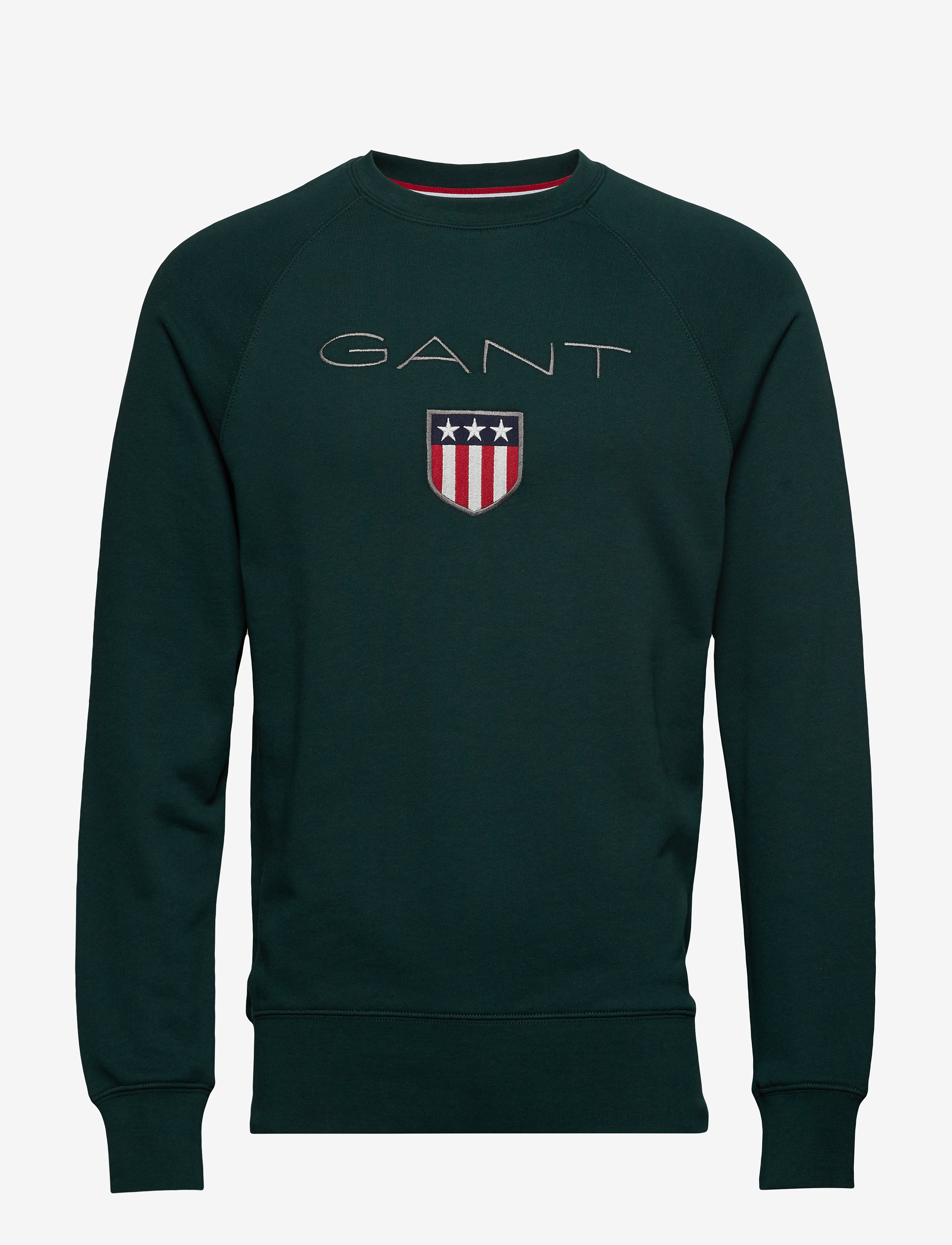 GANT - GANT SHIELD C-NECK SWEAT - tartan green - 0