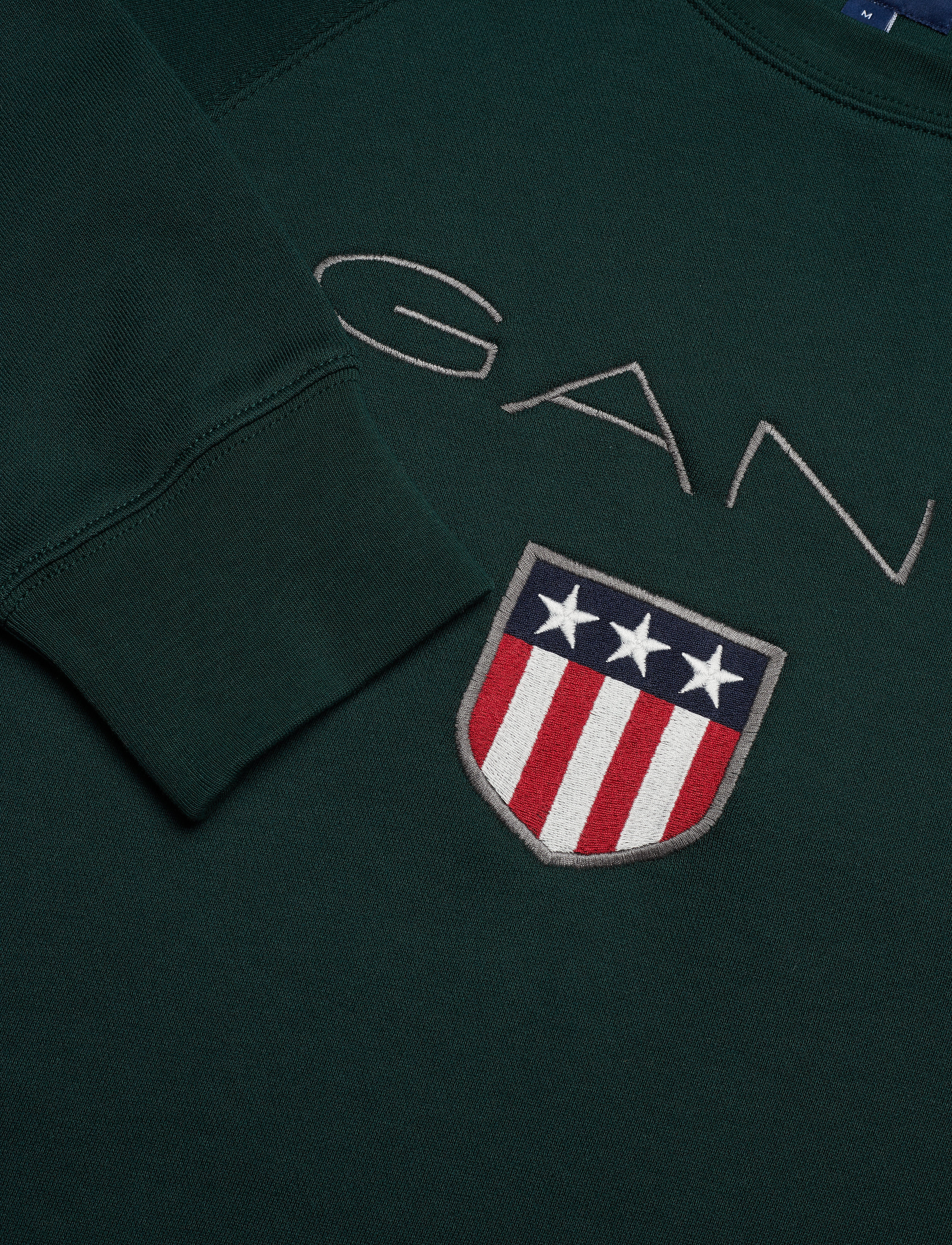 GANT - GANT SHIELD C-NECK SWEAT - tartan green - 2