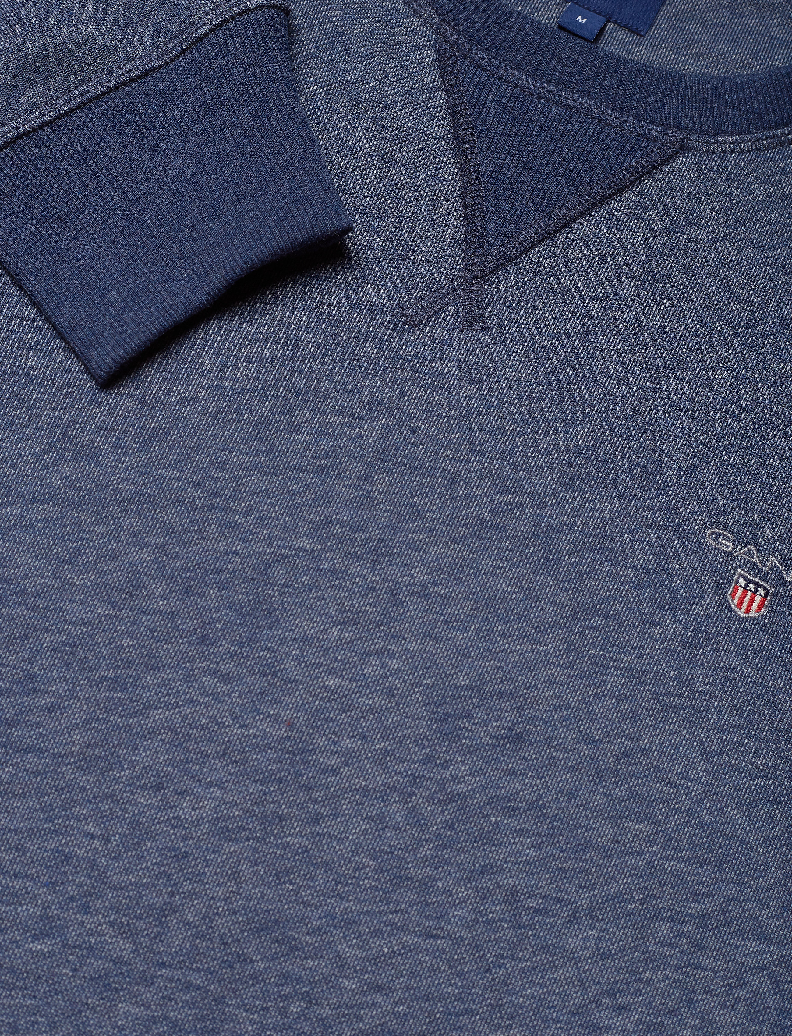 GANT - THE ORIGINAL C-NECK SWEAT - marine melange - 2