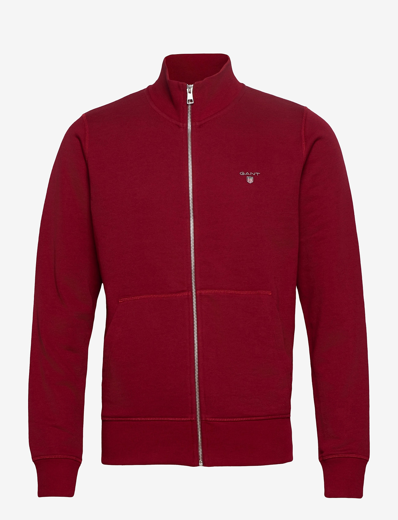 GANT - THE ORIGINAL FULL ZIP CARDIGAN - mahogny red - 0