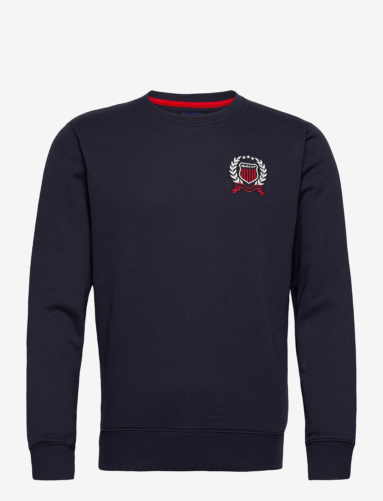 GANT - D1. GANT CREST C-NECK - evening blue - 0