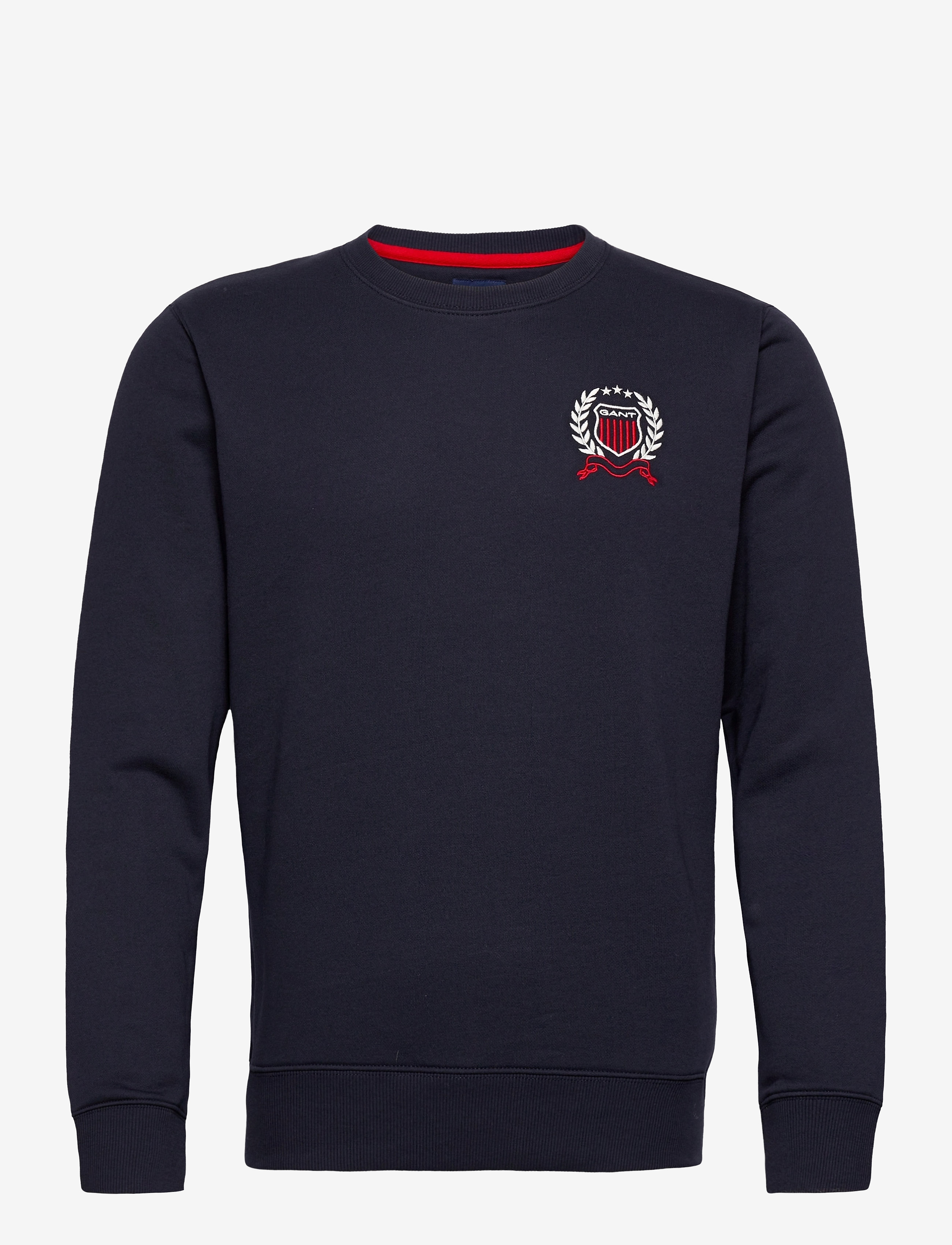 GANT - D1. GANT CREST C-NECK - evening blue - 0