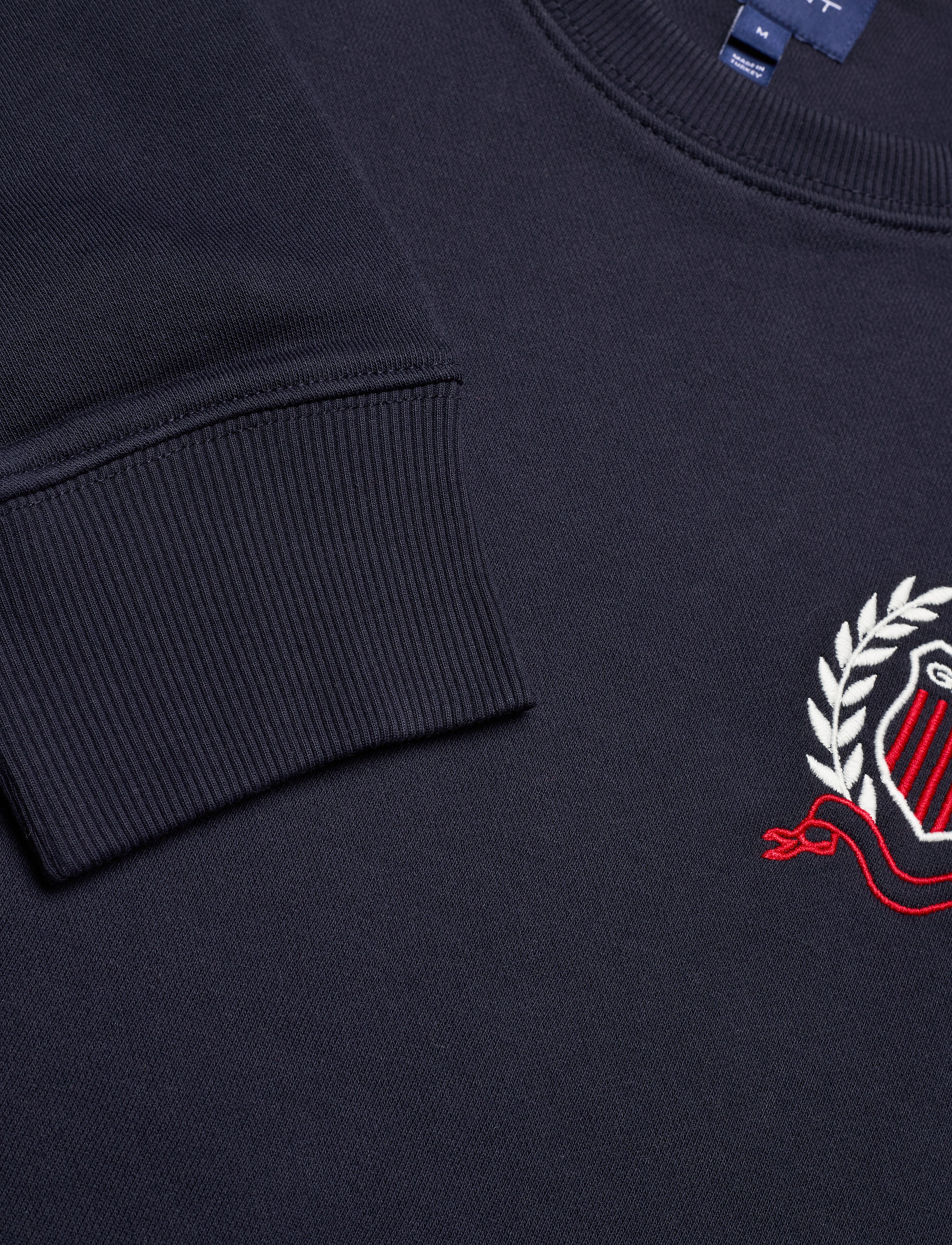 GANT - D1. GANT CREST C-NECK - evening blue - 2