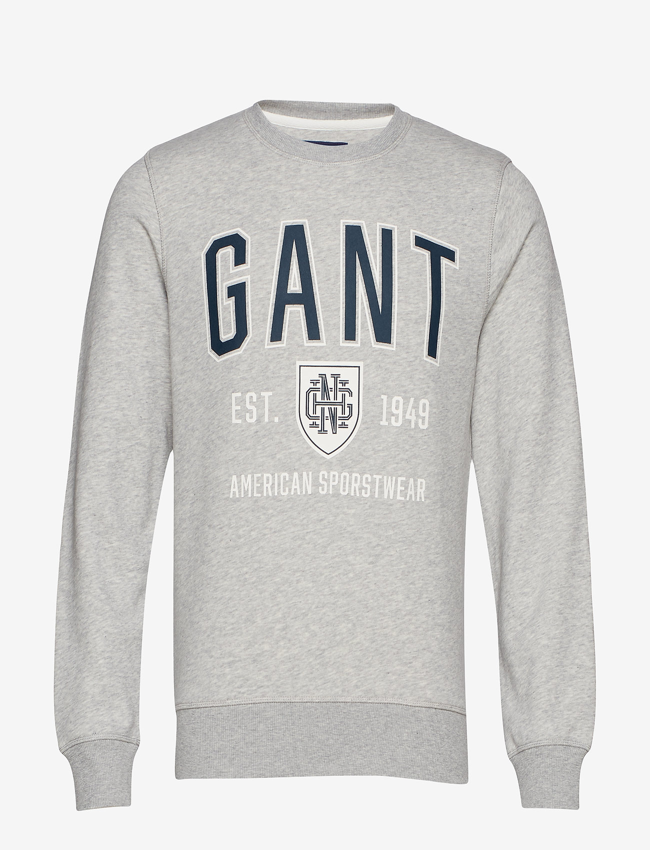 GANT - D1. PR ANNIVERSARY C-NECK SWEAT - light grey melange - 0