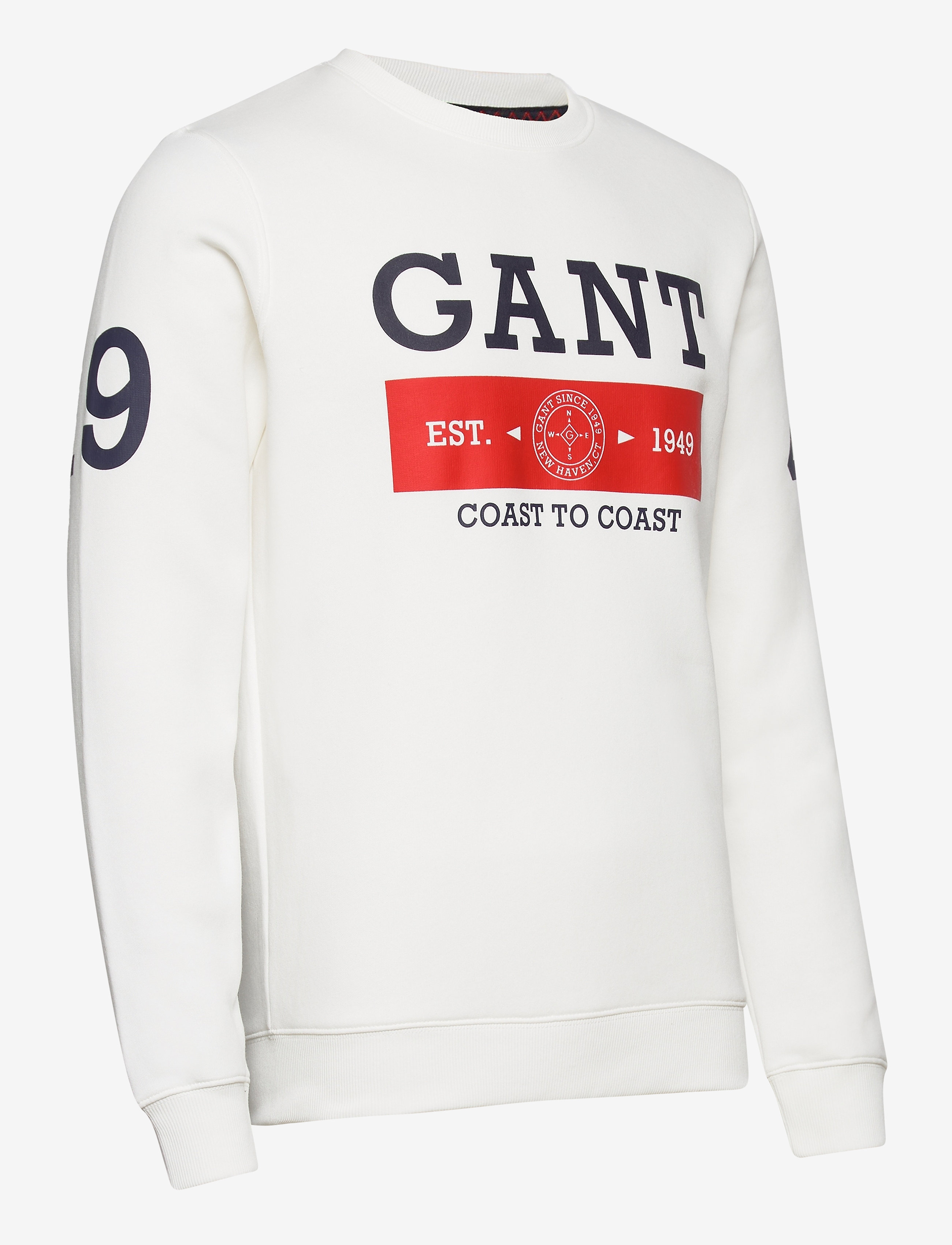 GANT - D1. NAUTICAL C-NECK SWEAT - eggshell - 3