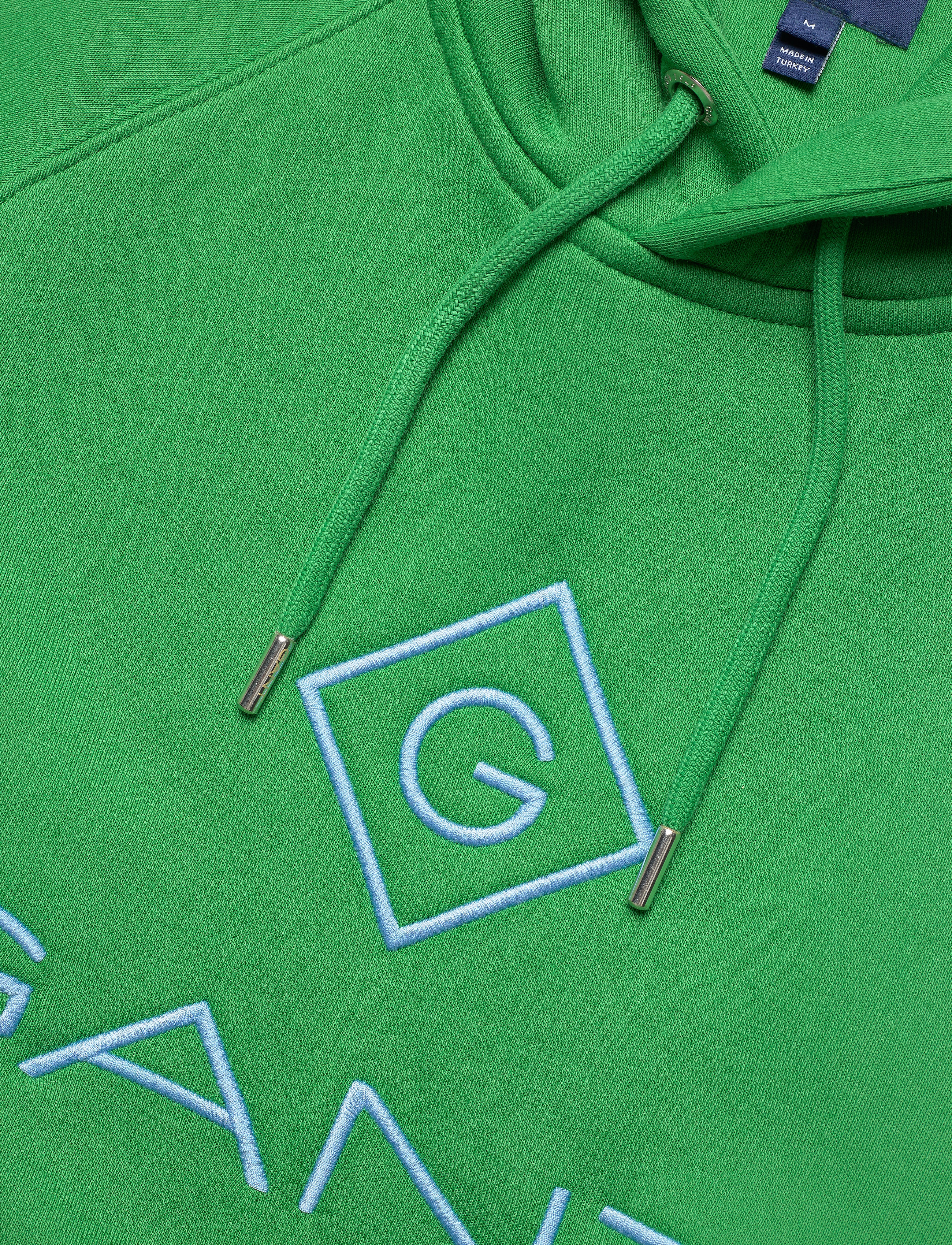 GANT - D1. COLOR LOCK UP HOODIE - amazon green - 2