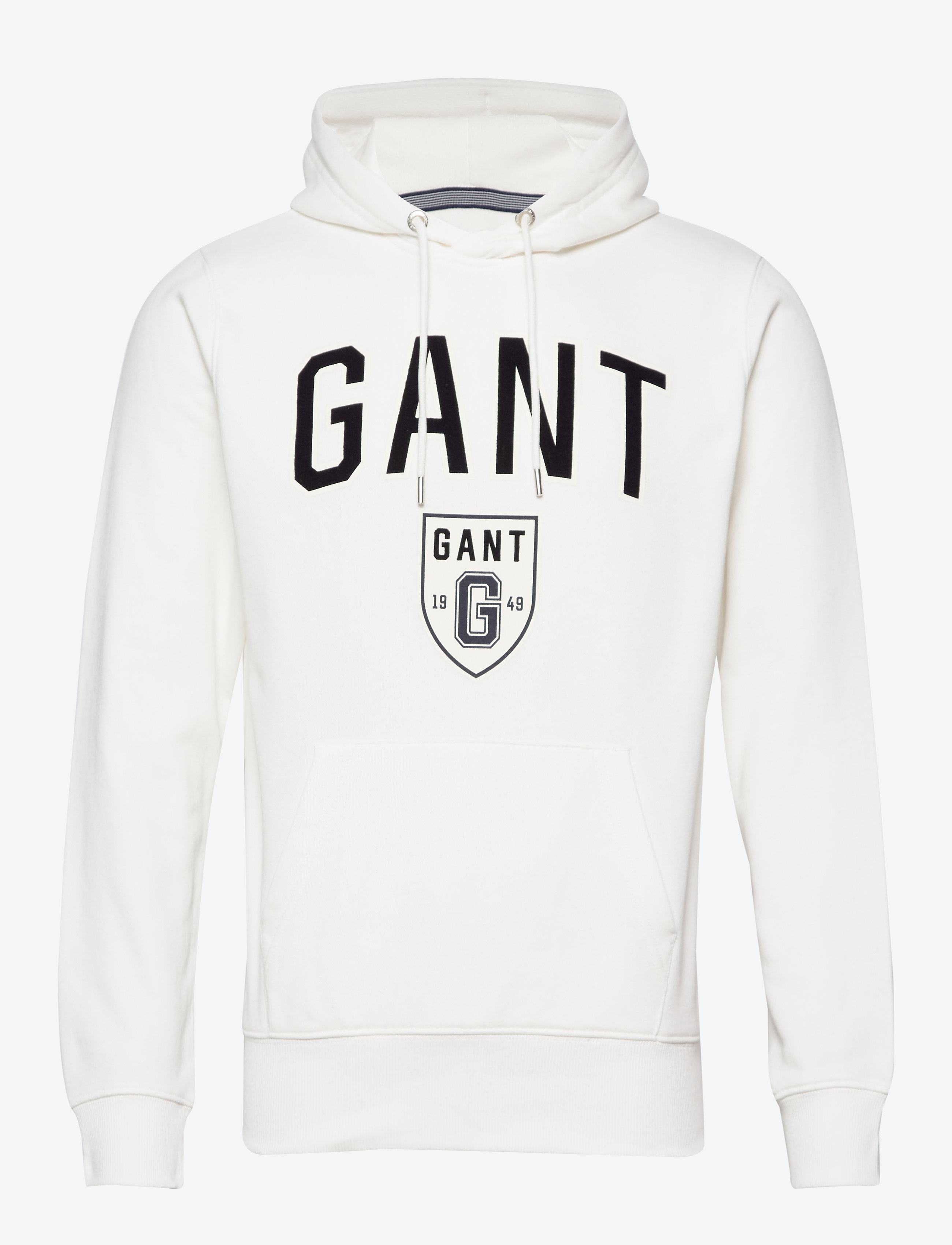 GANT - D2. GIFT GIVING SWEAT HODDIE - eggshell - 0