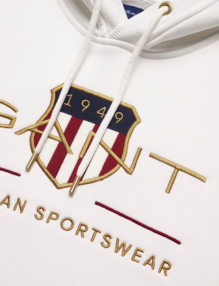 Gant - ARCHIVE SHIELD HOODIE - eggshell - 2