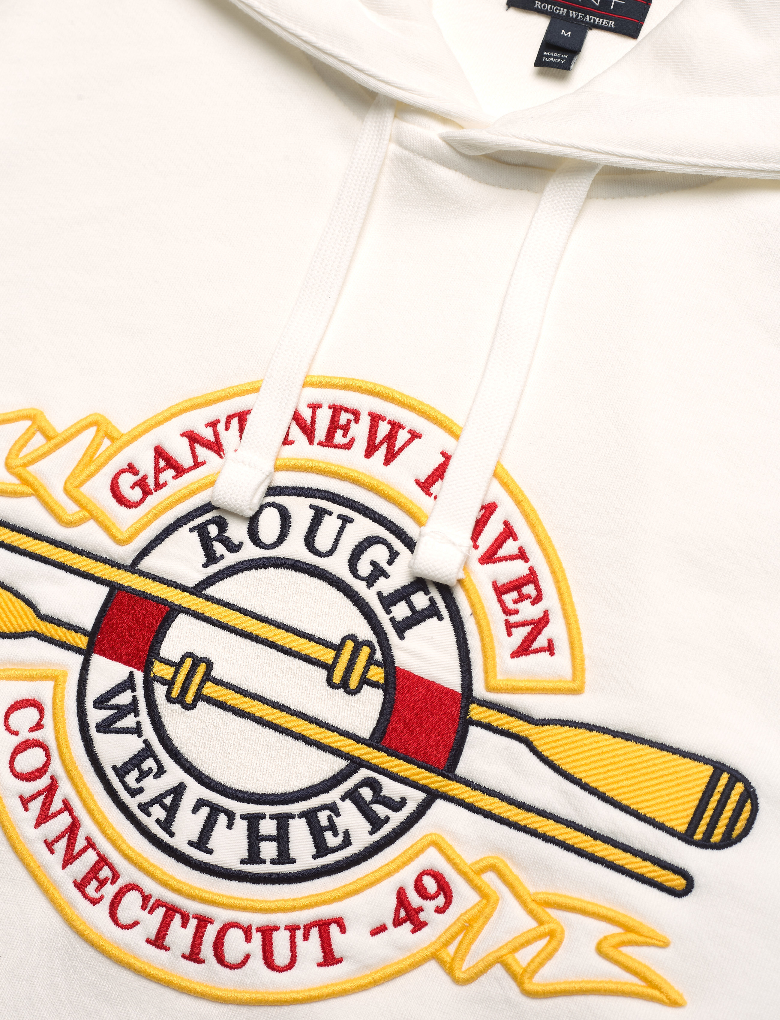 GANT - D1. RW GRAPHIC HOODIE - eggshell - 4