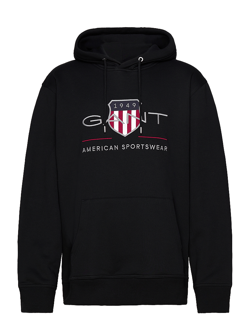 GANT - REG ARCHIVE SHIELD HOODIE - kapuzenpullover - black - 1