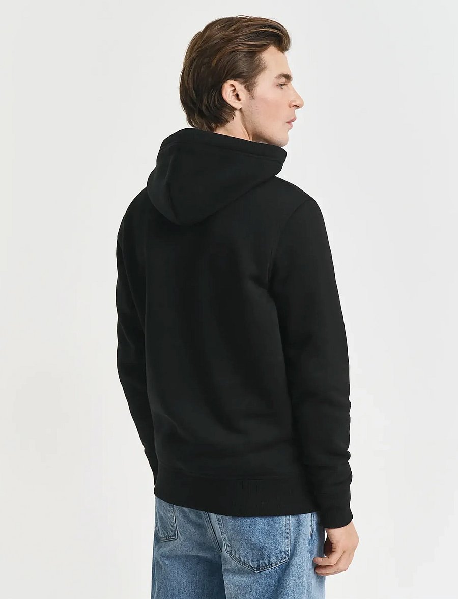 Gant - REG ARCHIVE SHIELD HOODIE - kapuzenpullover - black - 3