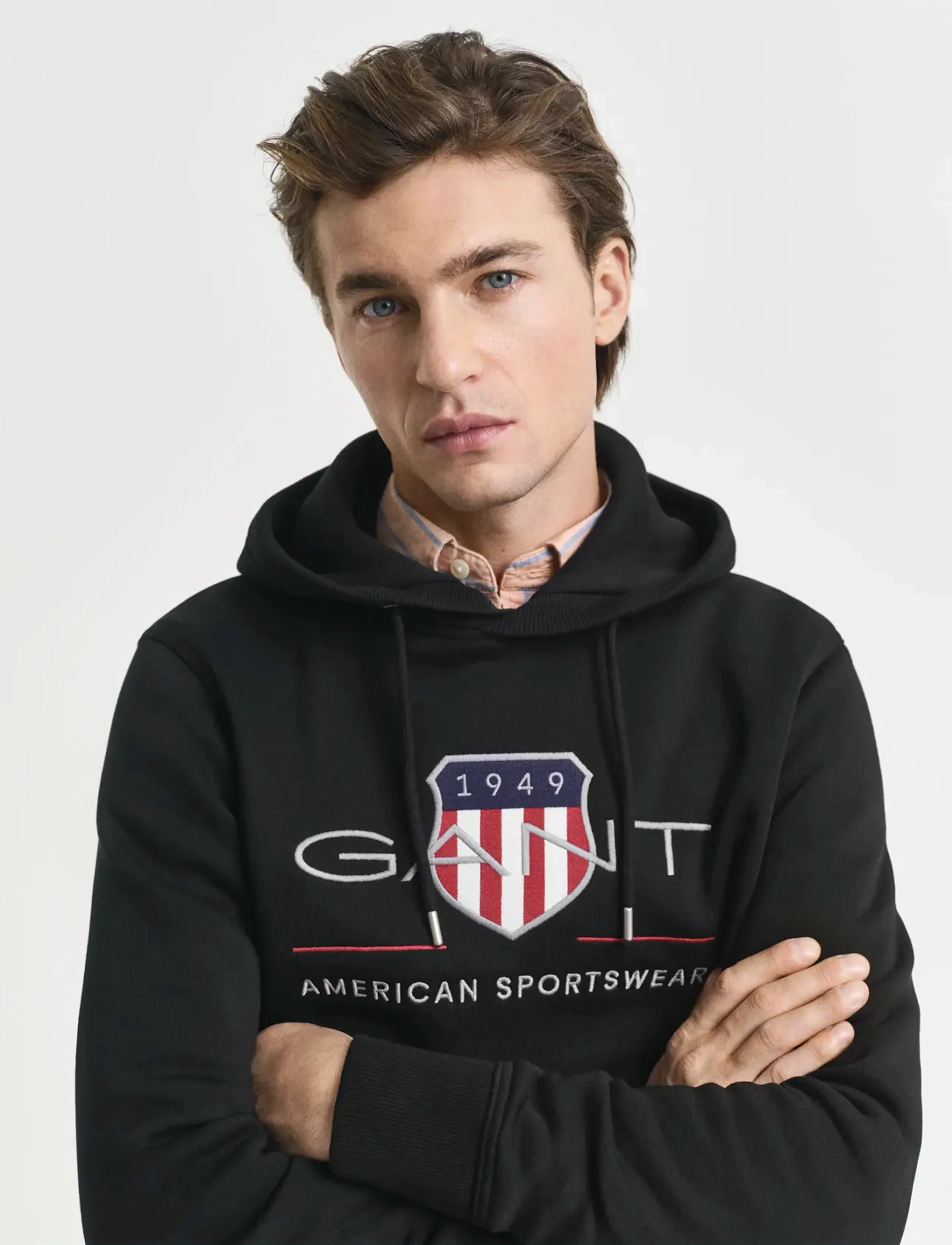 Gant - REG ARCHIVE SHIELD HOODIE - hættetrøjer - black - 4