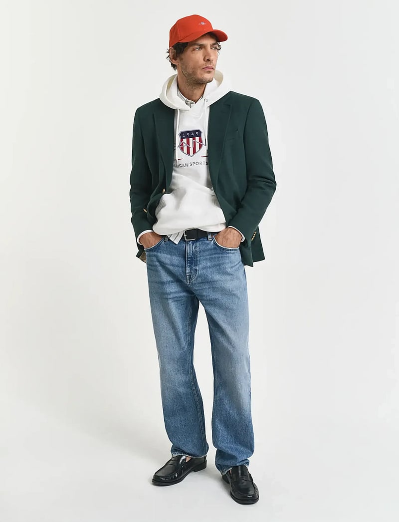 GANT - REG ARCHIVE SHIELD HOODIE - kapuutsiga dressipluusid - eggshell - 3