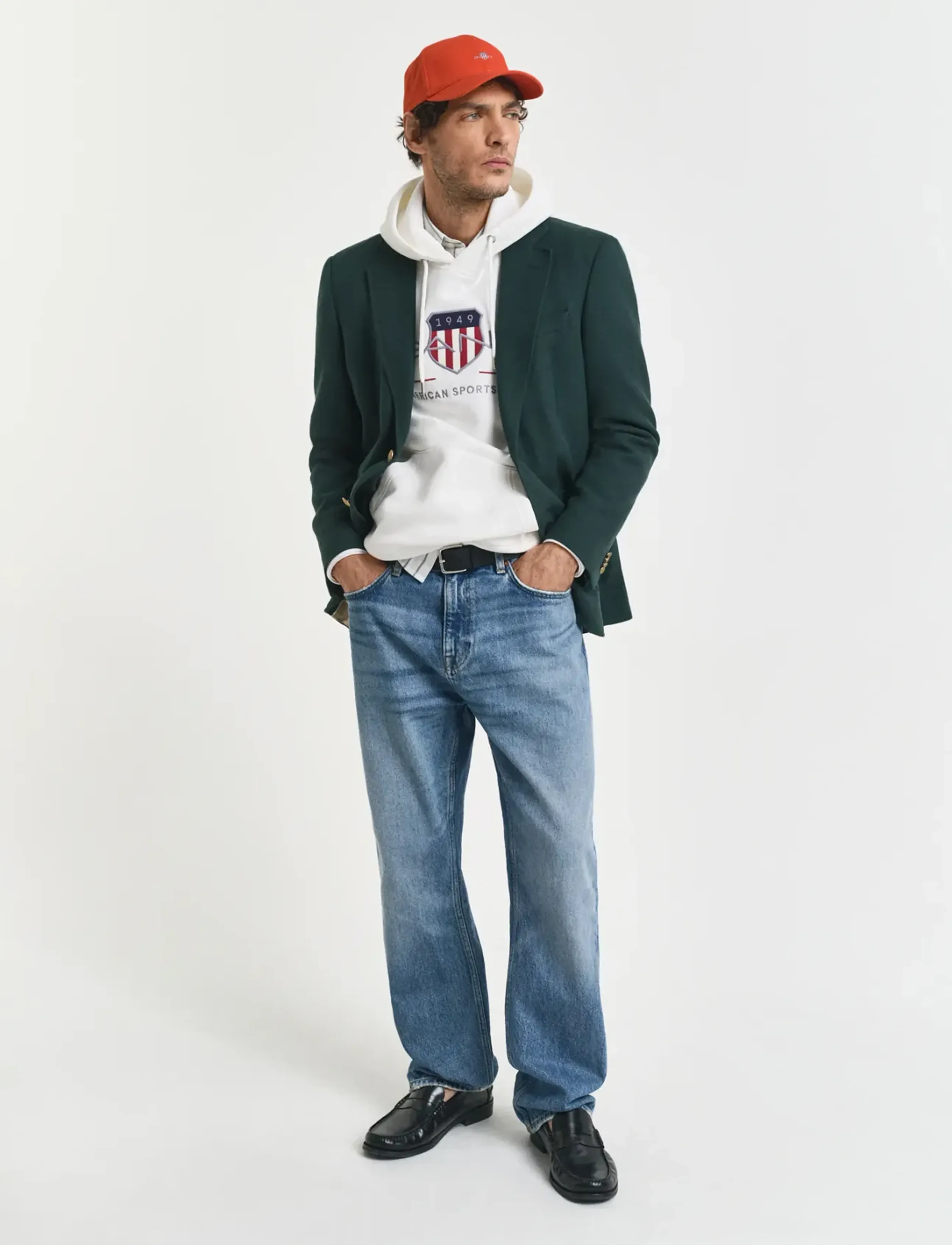 Gant - REG ARCHIVE SHIELD HOODIE - hættetrøjer - eggshell - 3