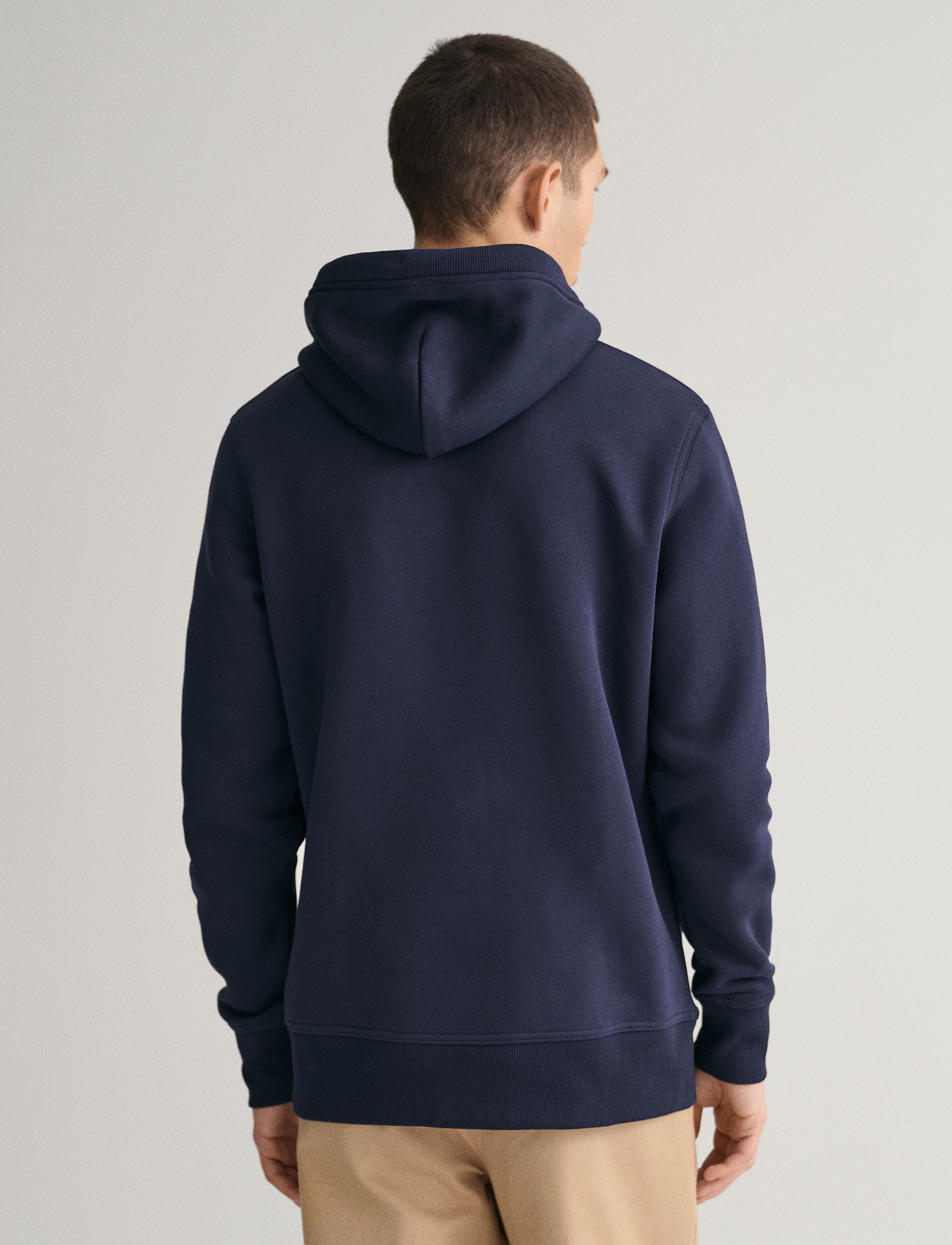 Gant - REG ARCHIVE SHIELD HOODIE - hættetrøjer - evening blue - 3