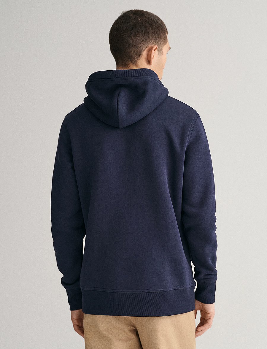 Gant - REG ARCHIVE SHIELD HOODIE - kapuzenpullover - evening blue - 3