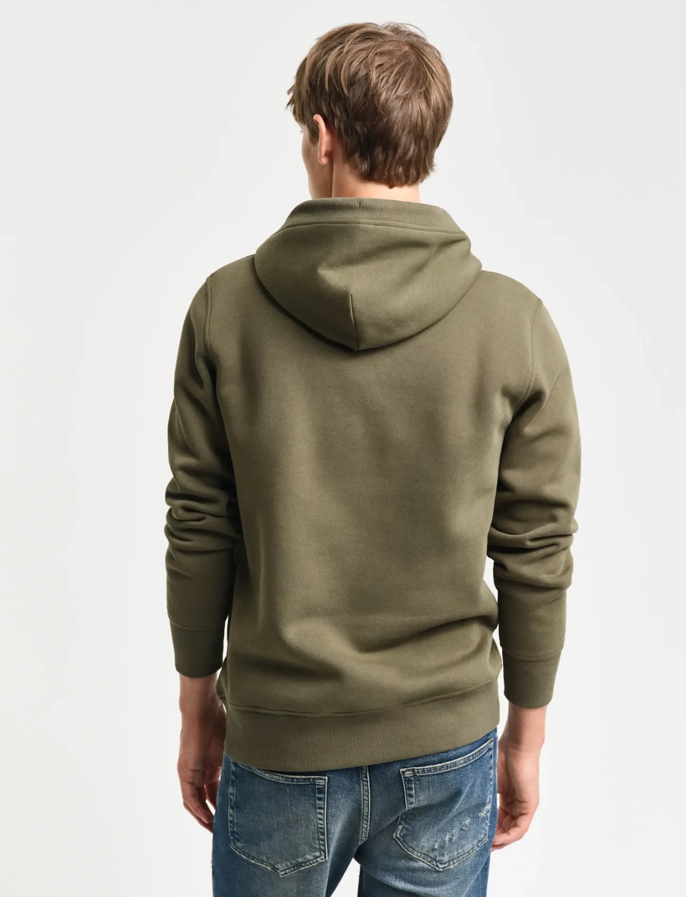 Gant - REG ARCHIVE SHIELD HOODIE - hættetrøjer - juniper green - 3