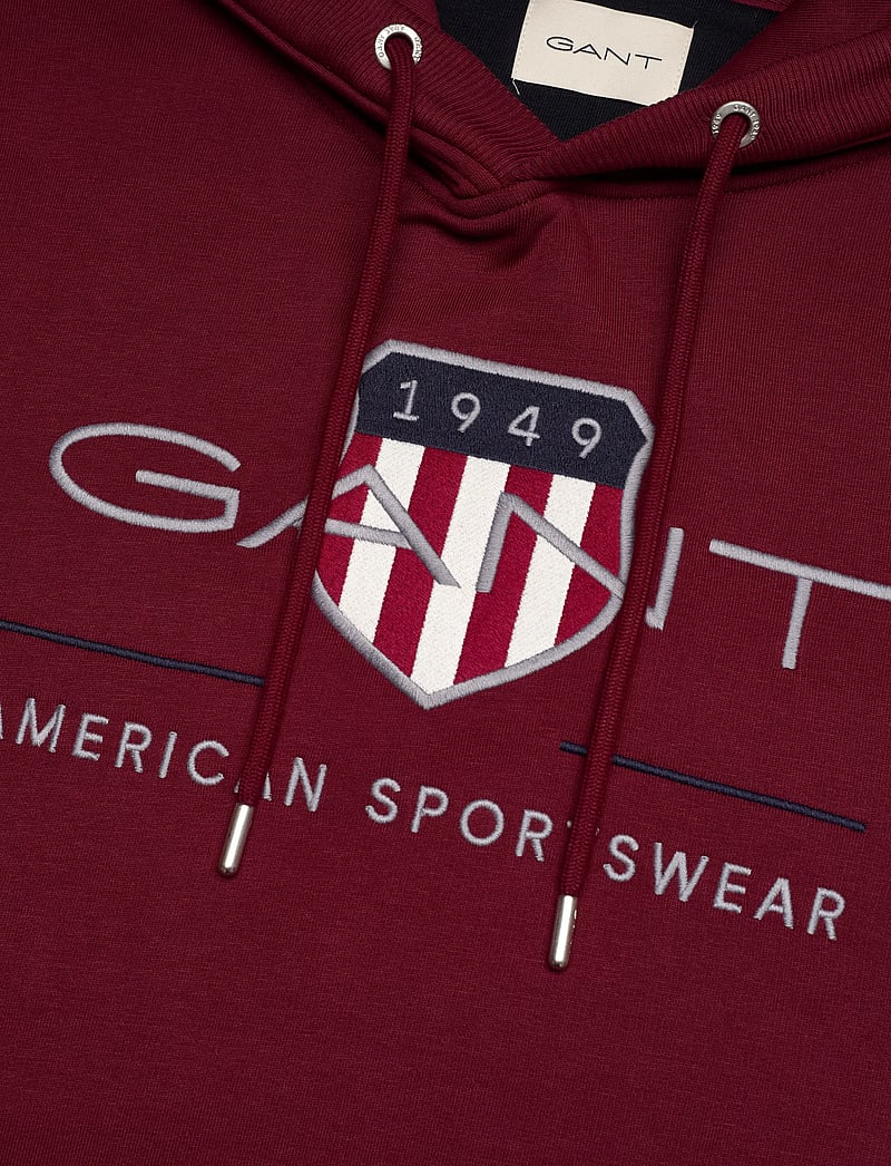 GANT - REG ARCHIVE SHIELD HOODIE - kapuzenpullover - plumped red - 2