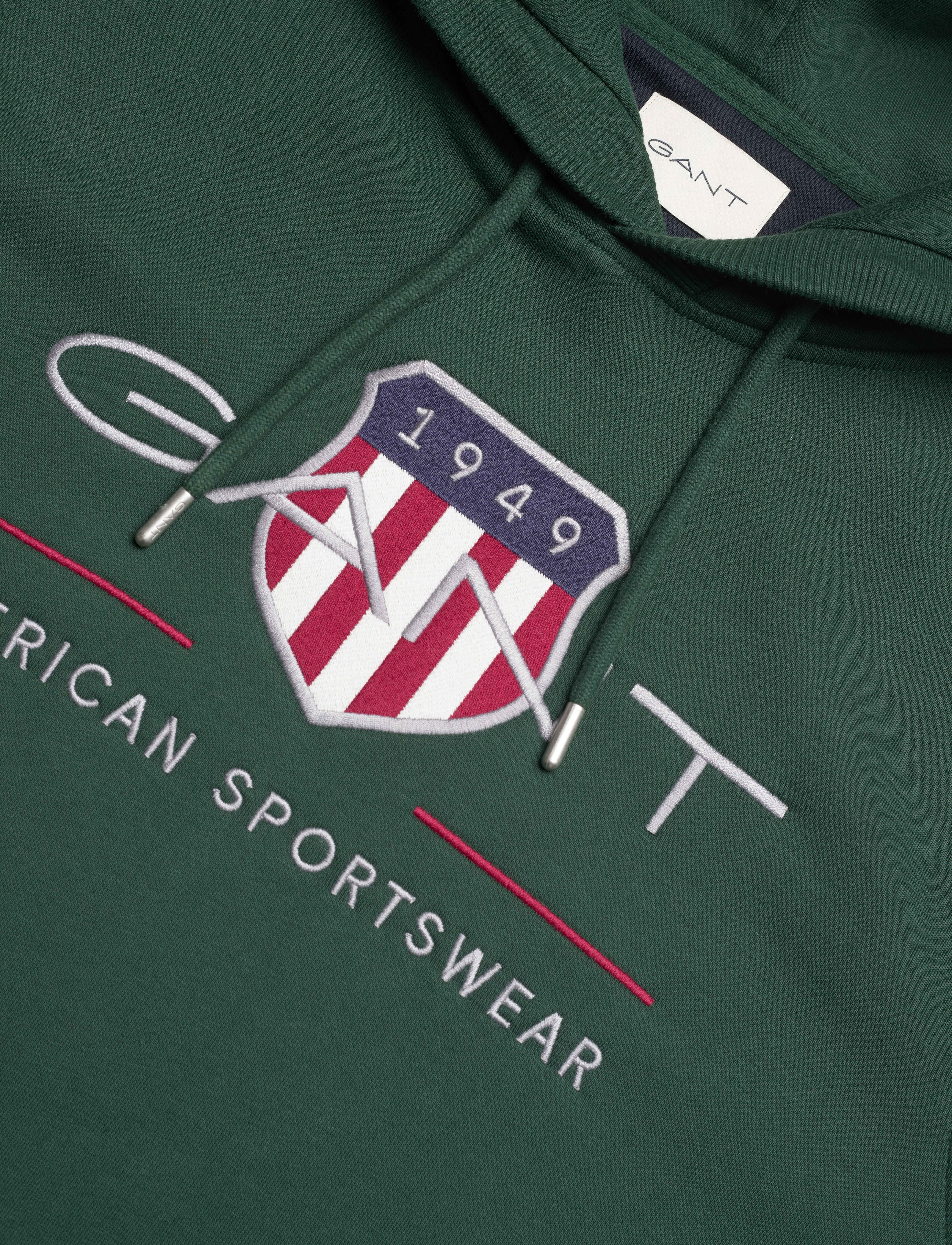 Gant - REG ARCHIVE SHIELD HOODIE - sweatshirts - tartan green - 2